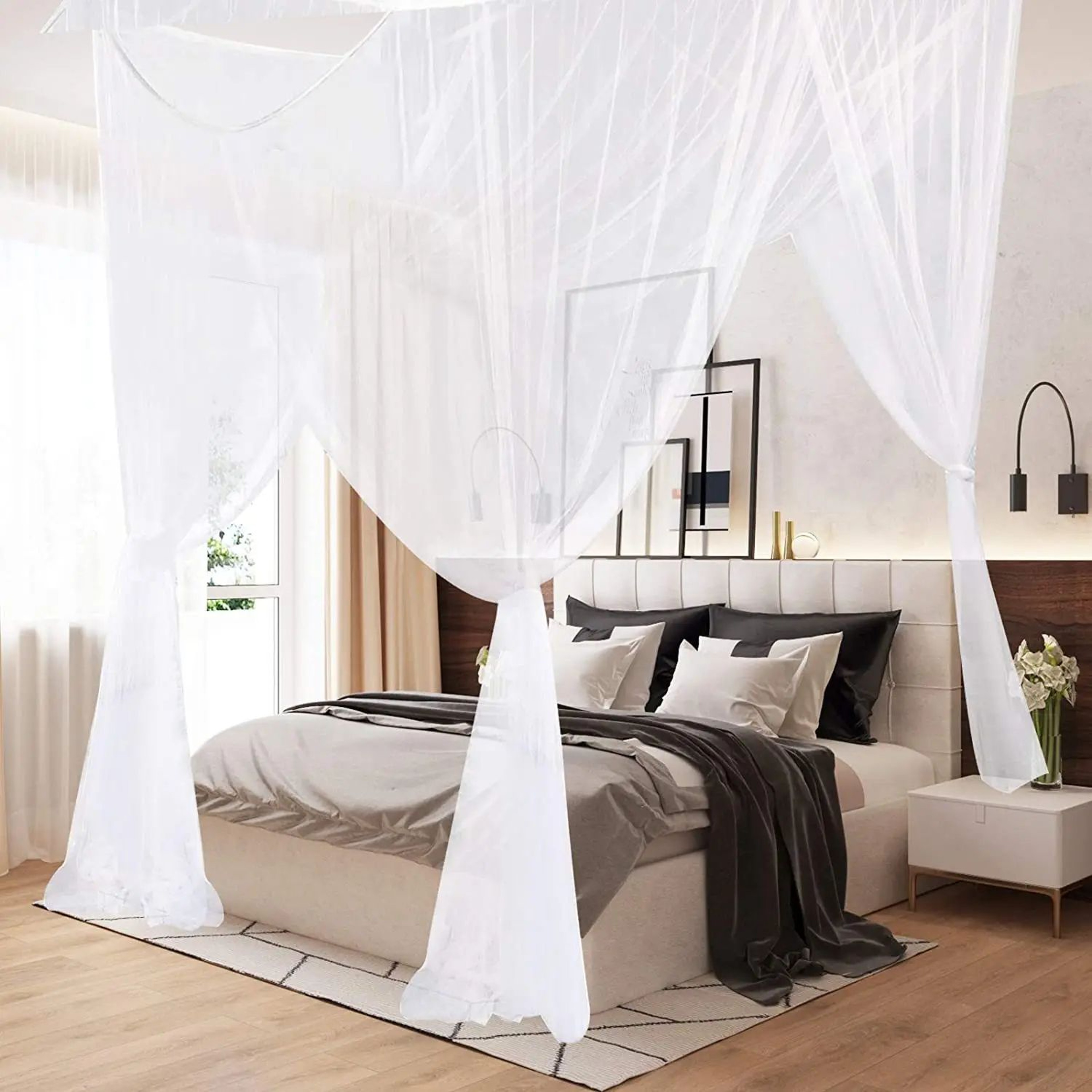 Large Four Door Mosquito Net Tent 0