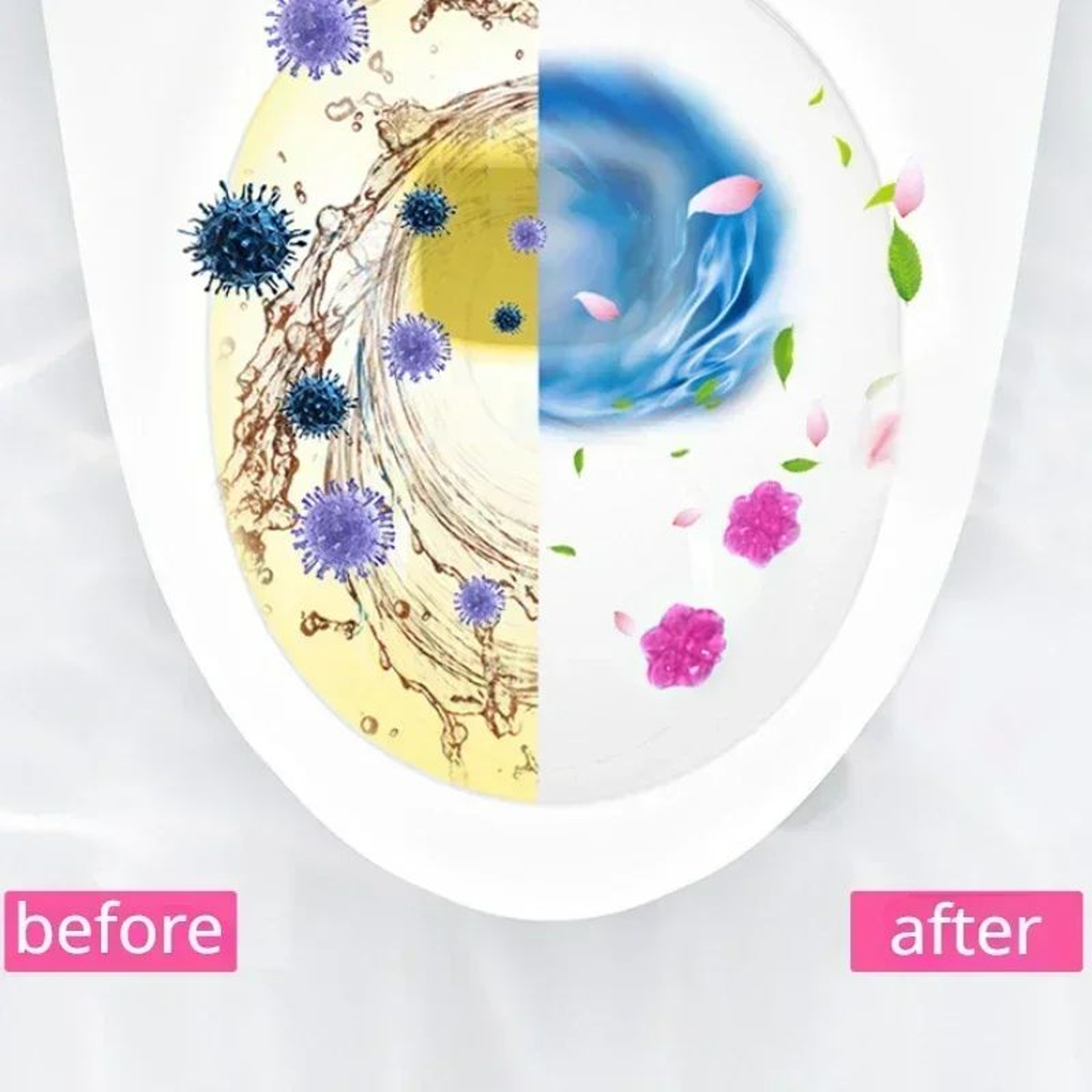 Floral Toilet Cleaning Gel Deodorizer 2