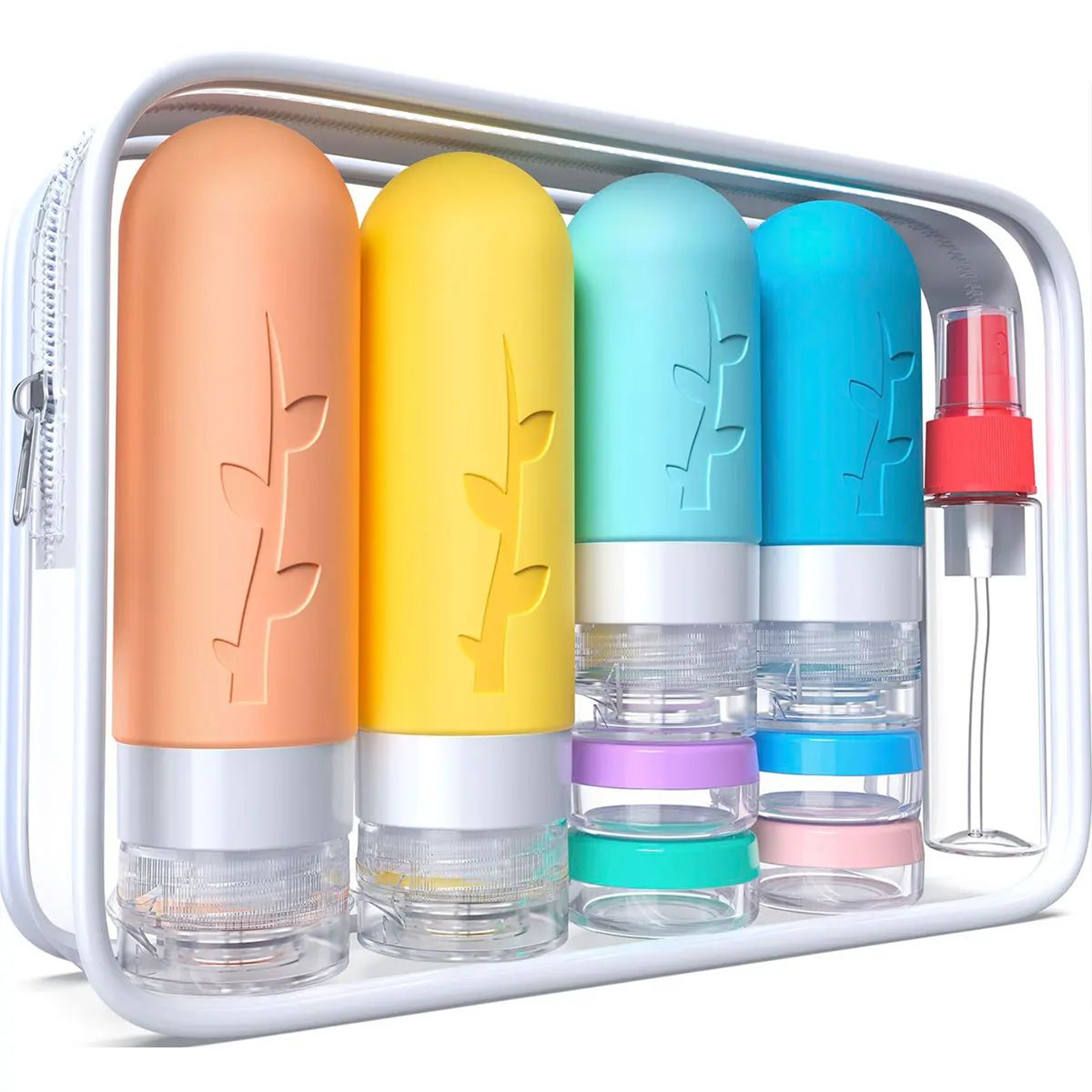 Leakproof Silicone Travel Bottle Set 14