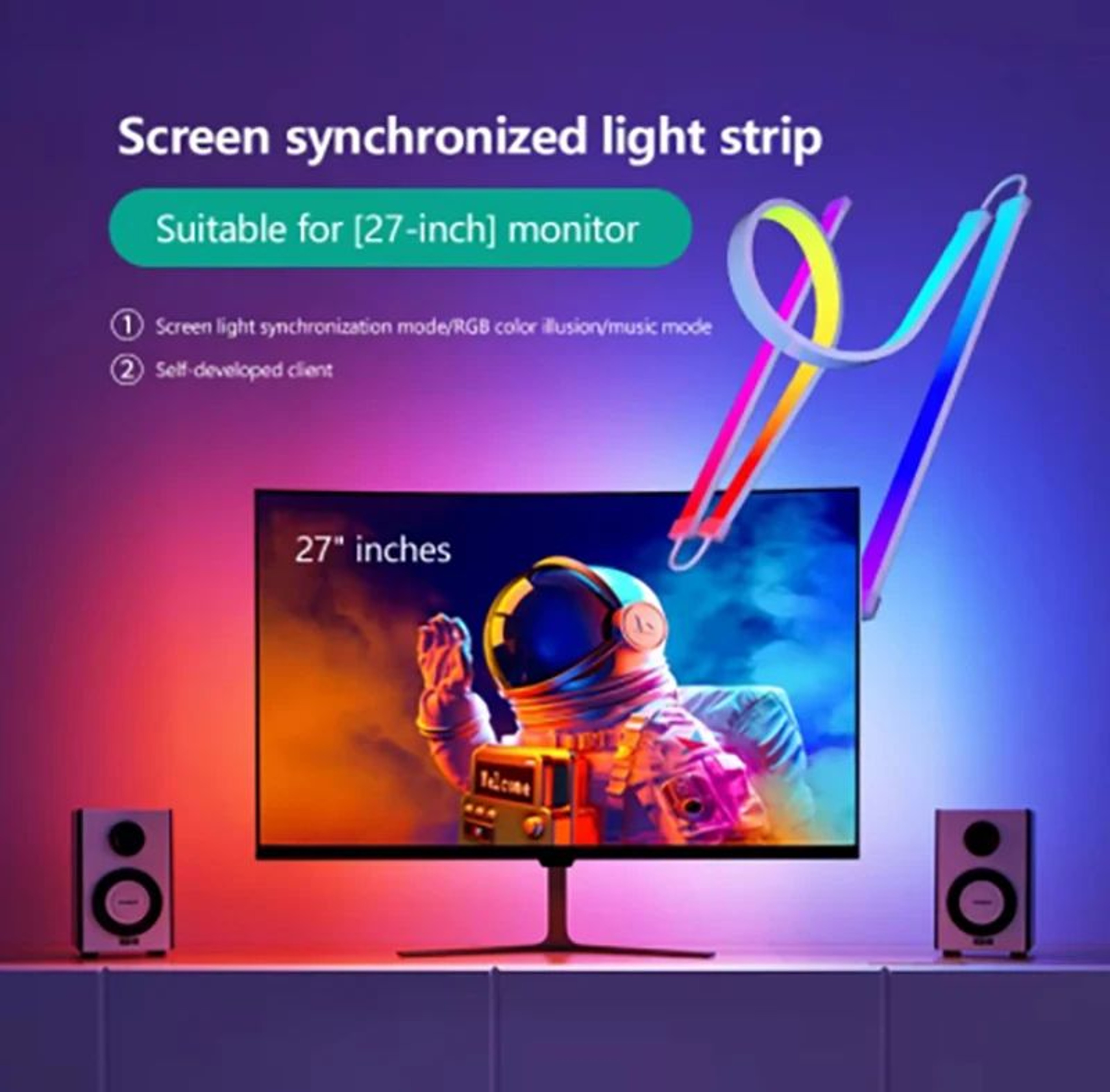 Smart RGB Ambient LED TV Backlight Strip 11