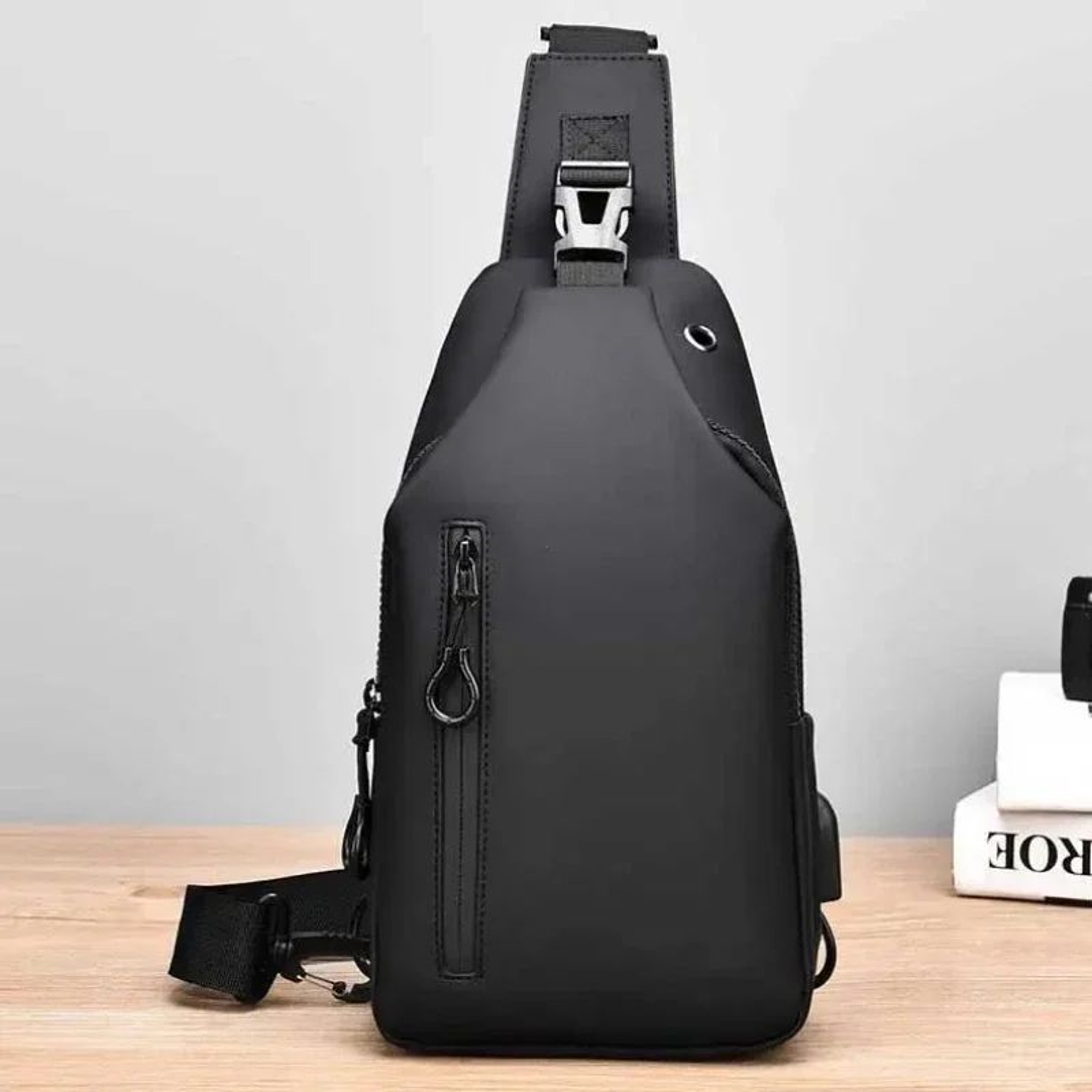 Men Nylon Crossbody Chest Bag 0