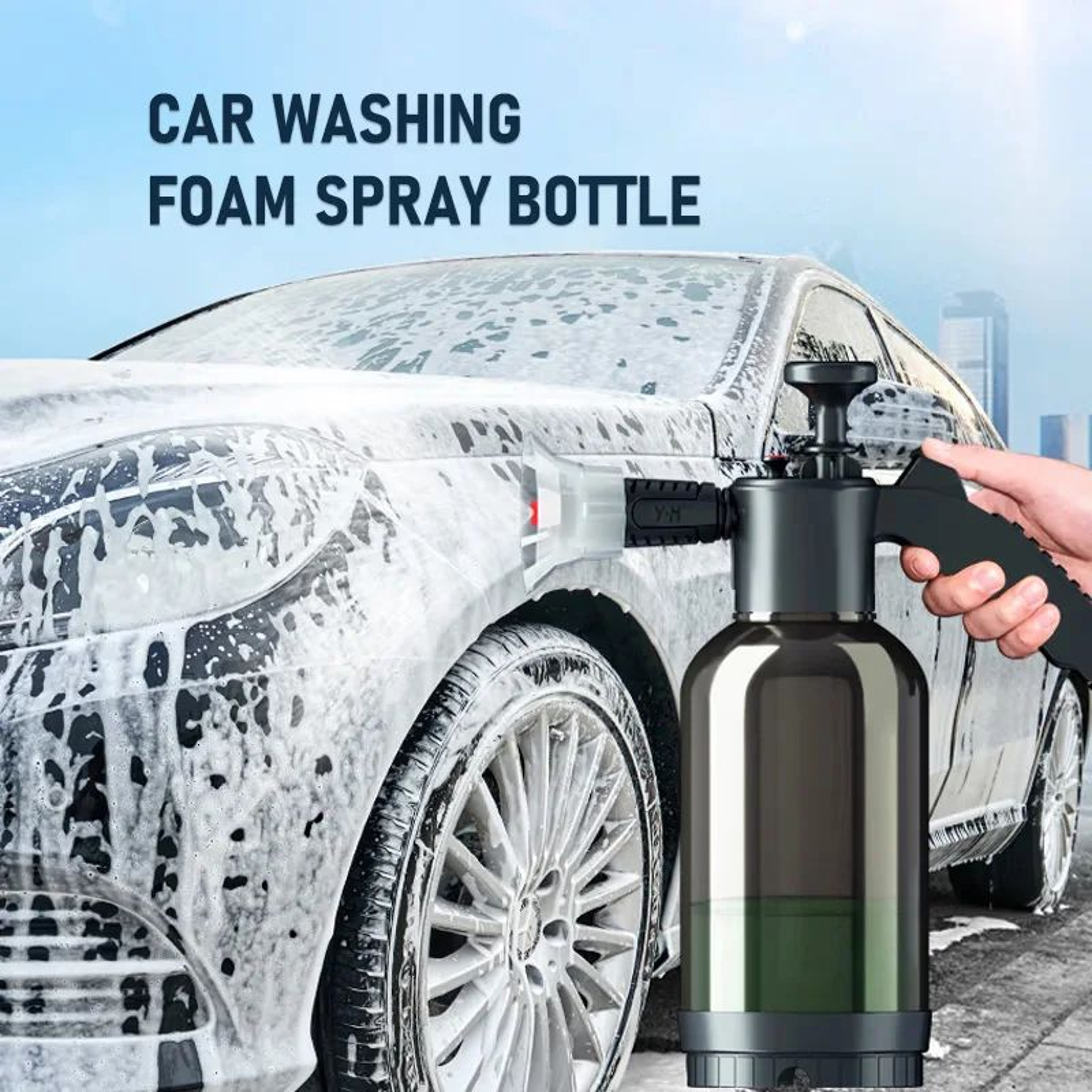 2L Hand Pump Foam Sprayer Bottle 0