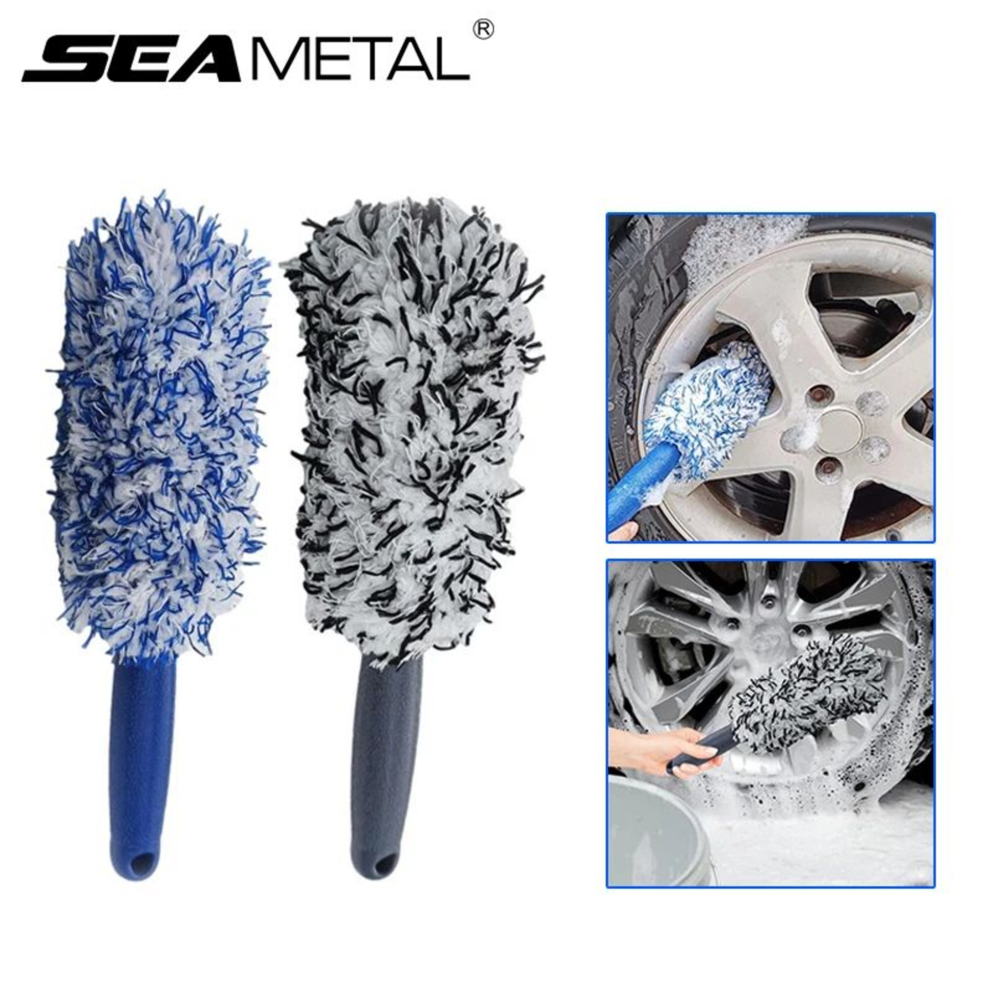 Plush Car Wheel Rim Cleaning Brush 0