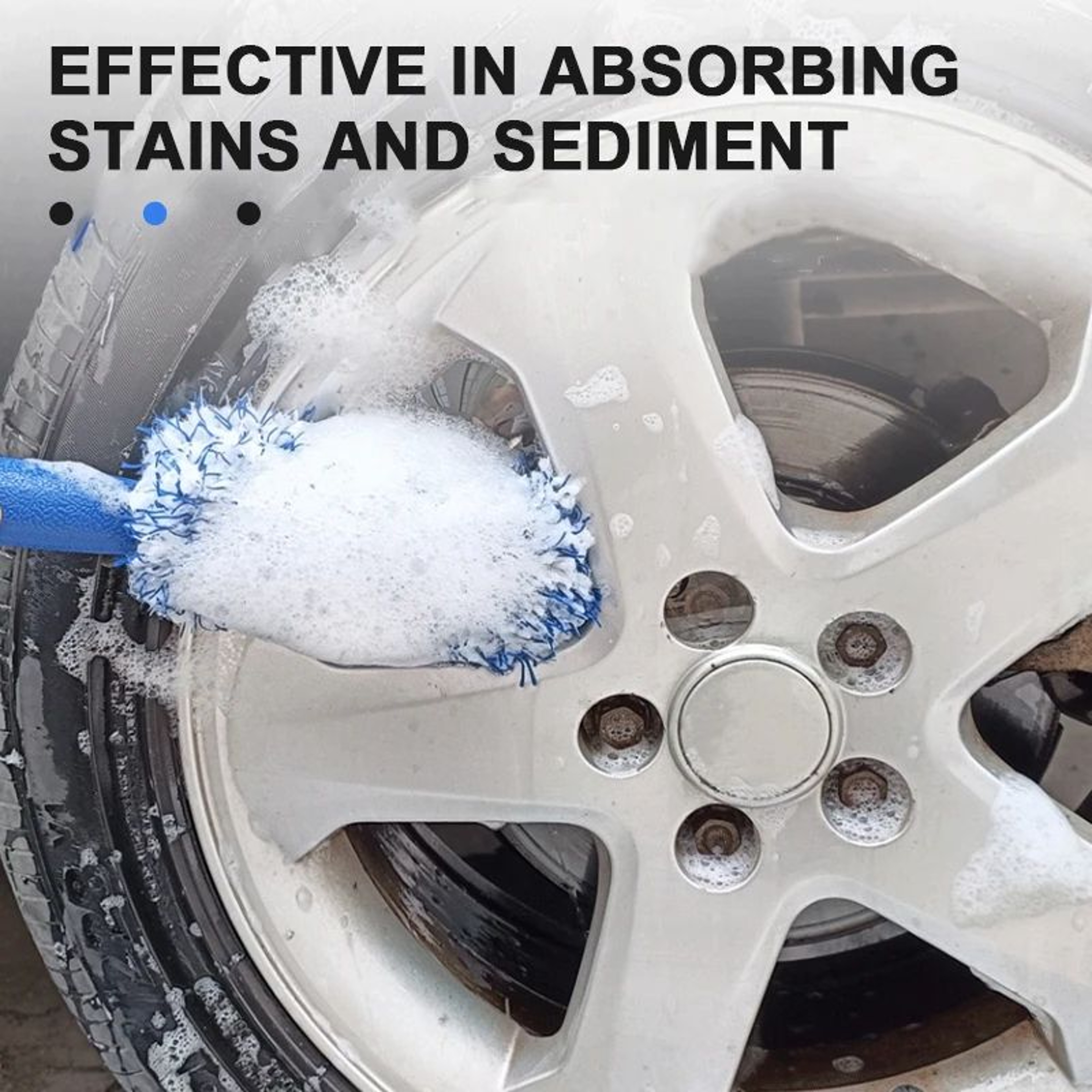 Plush Car Wheel Rim Cleaning Brush 1