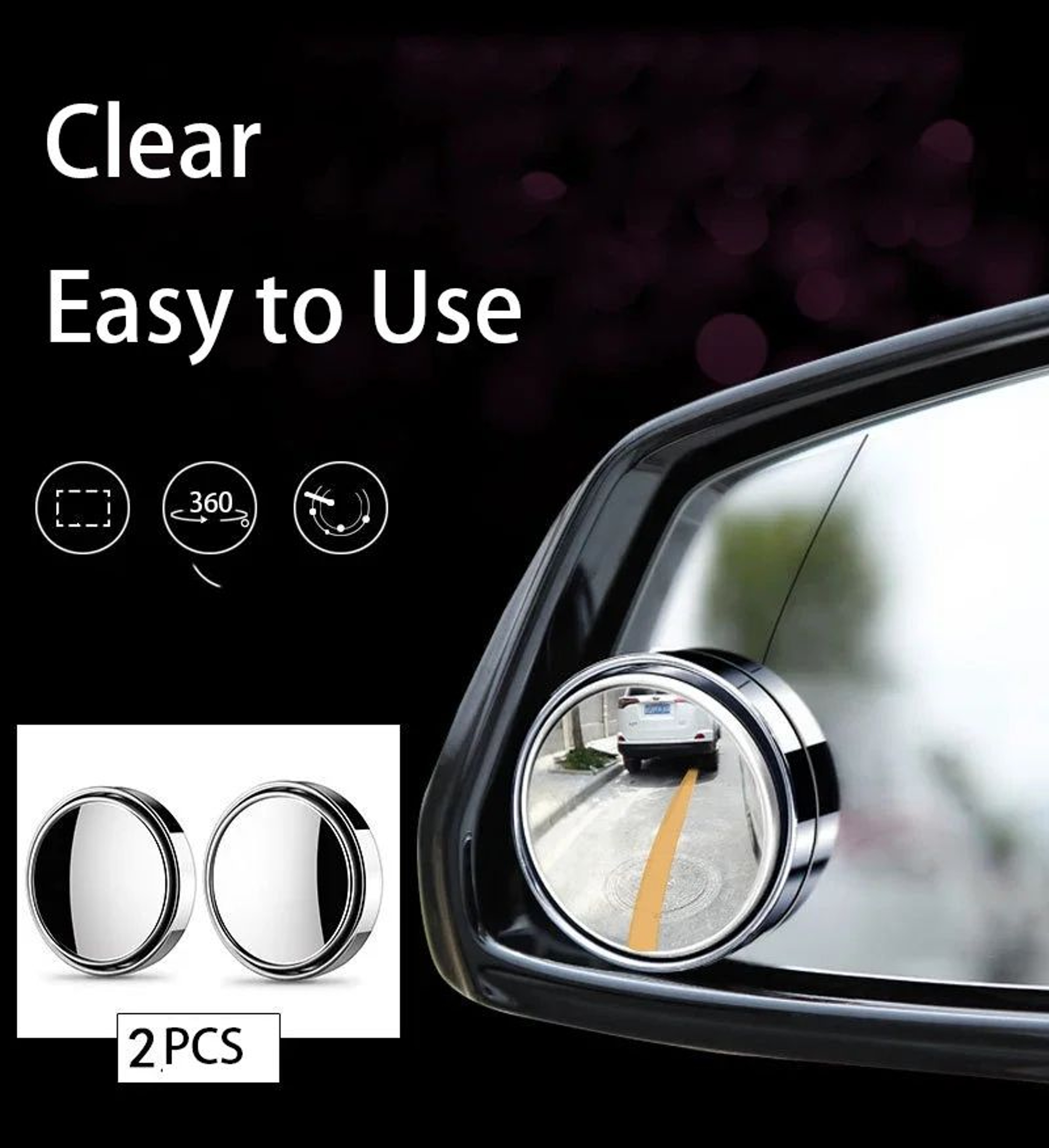360 Degree Blind Spot Convex Mirrors 1