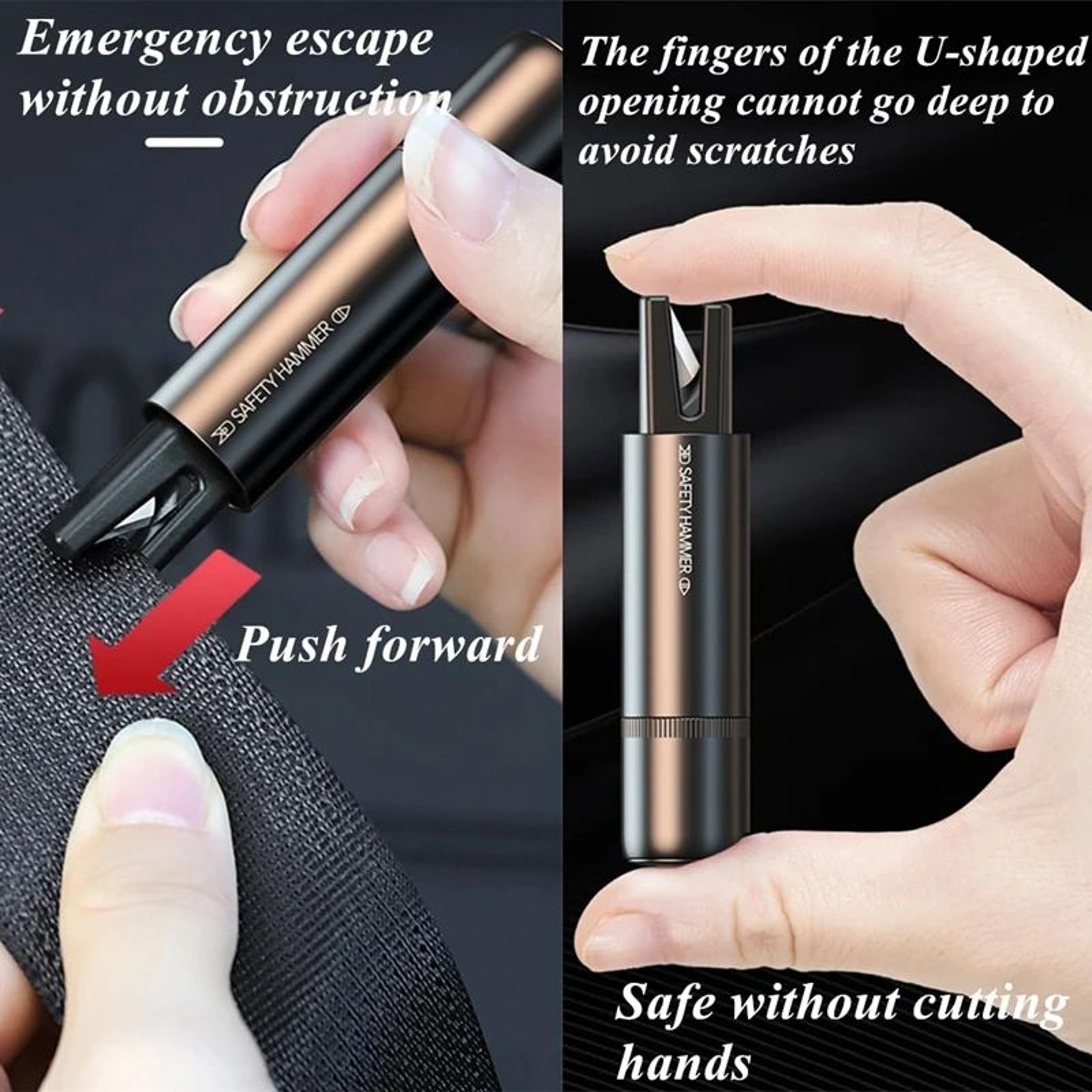 2 In 1 Car Safety Hammer Rescue Tool 3
