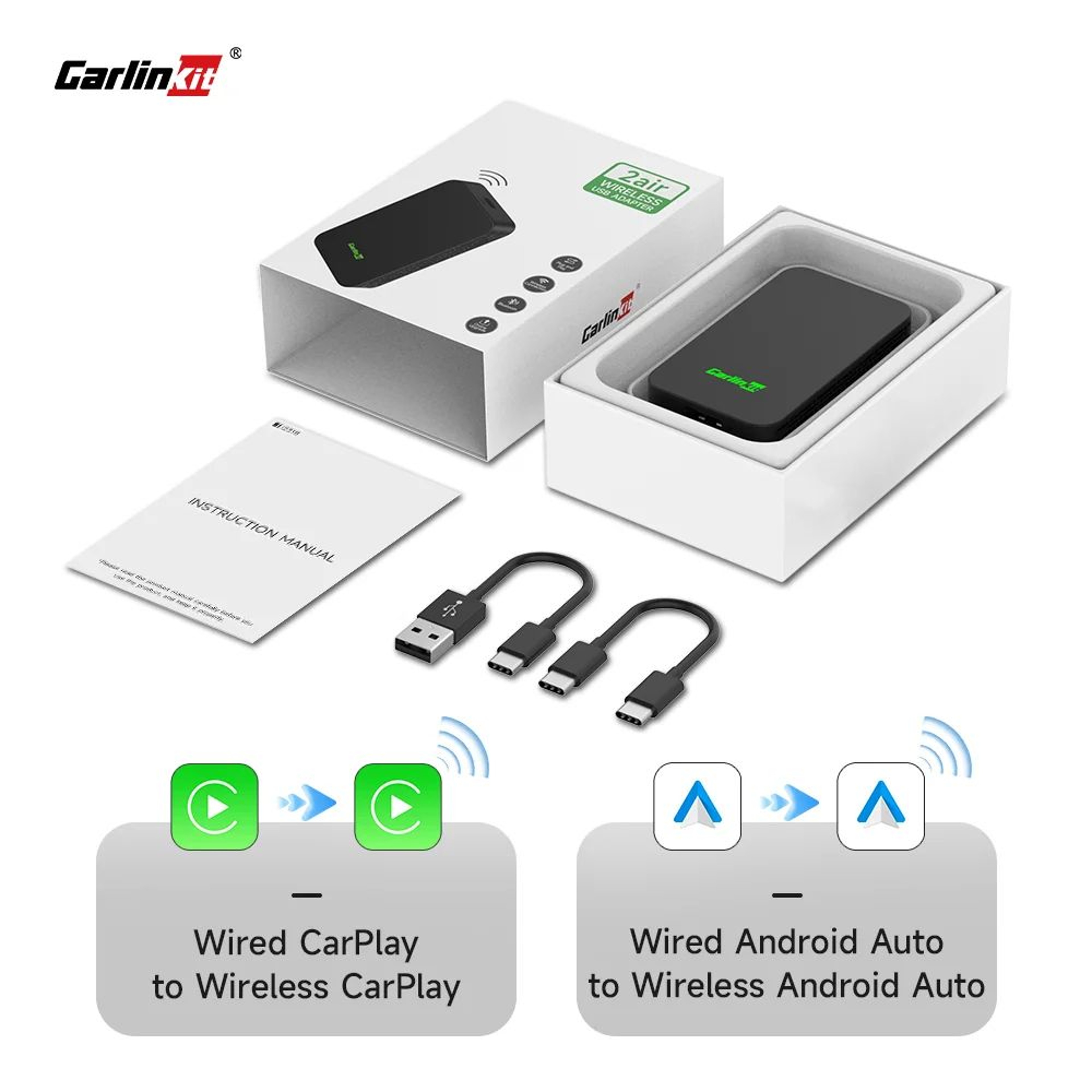 Carlin Kit 50 Wireless CarPlay Android Auto Adapter 16