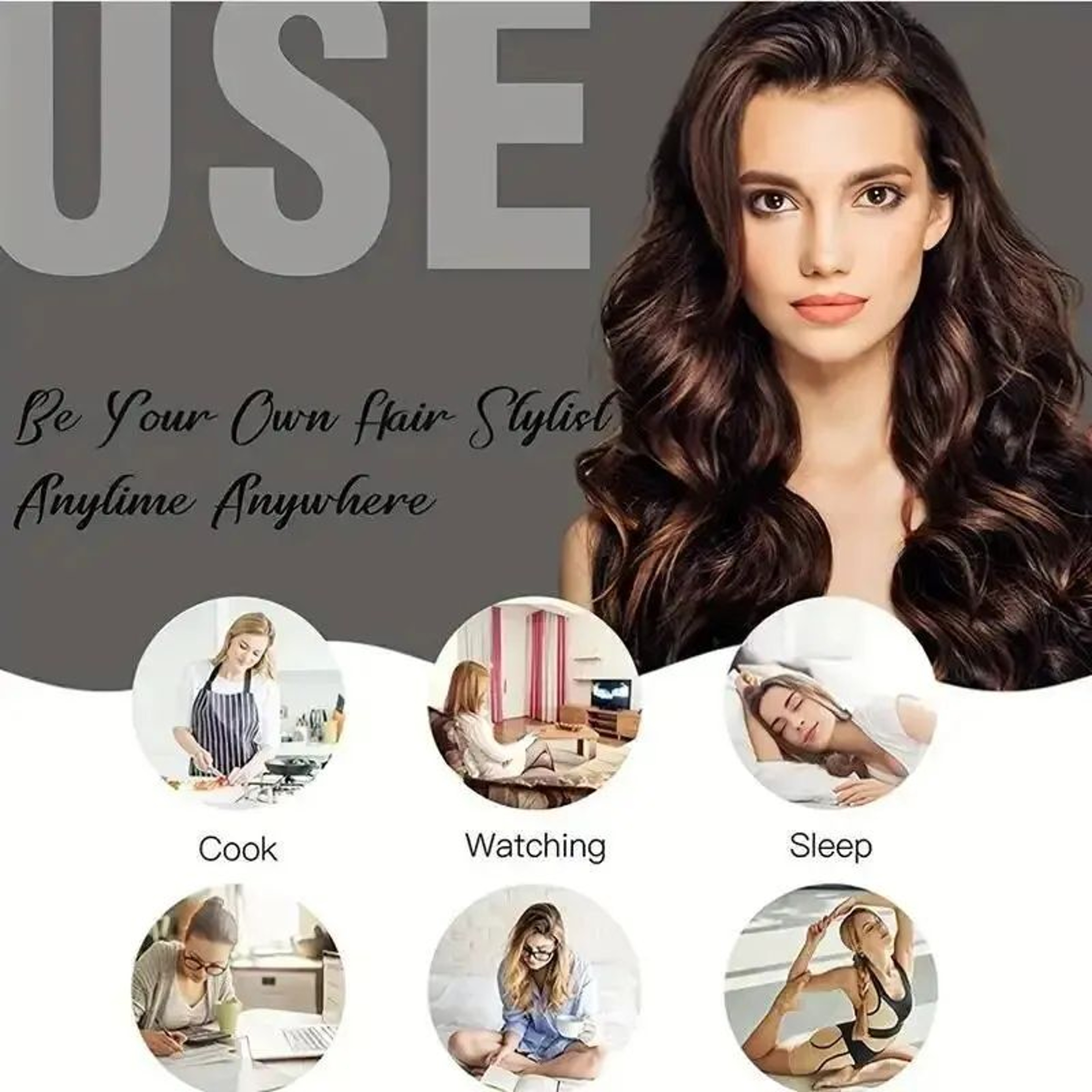 Heatless Curling Headband Hair Curler 1