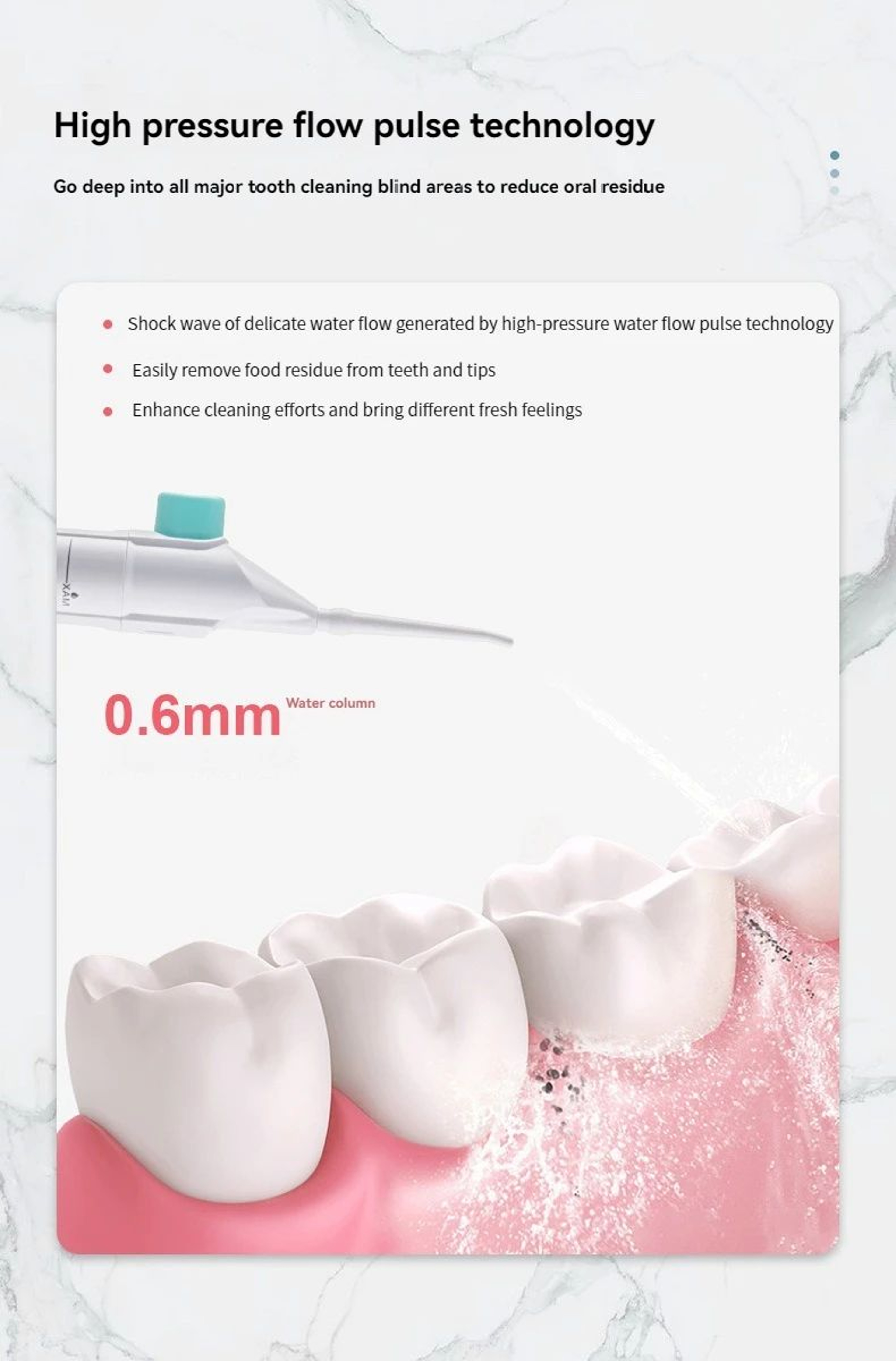 Portable High Pressure Dental Water Flosser 8