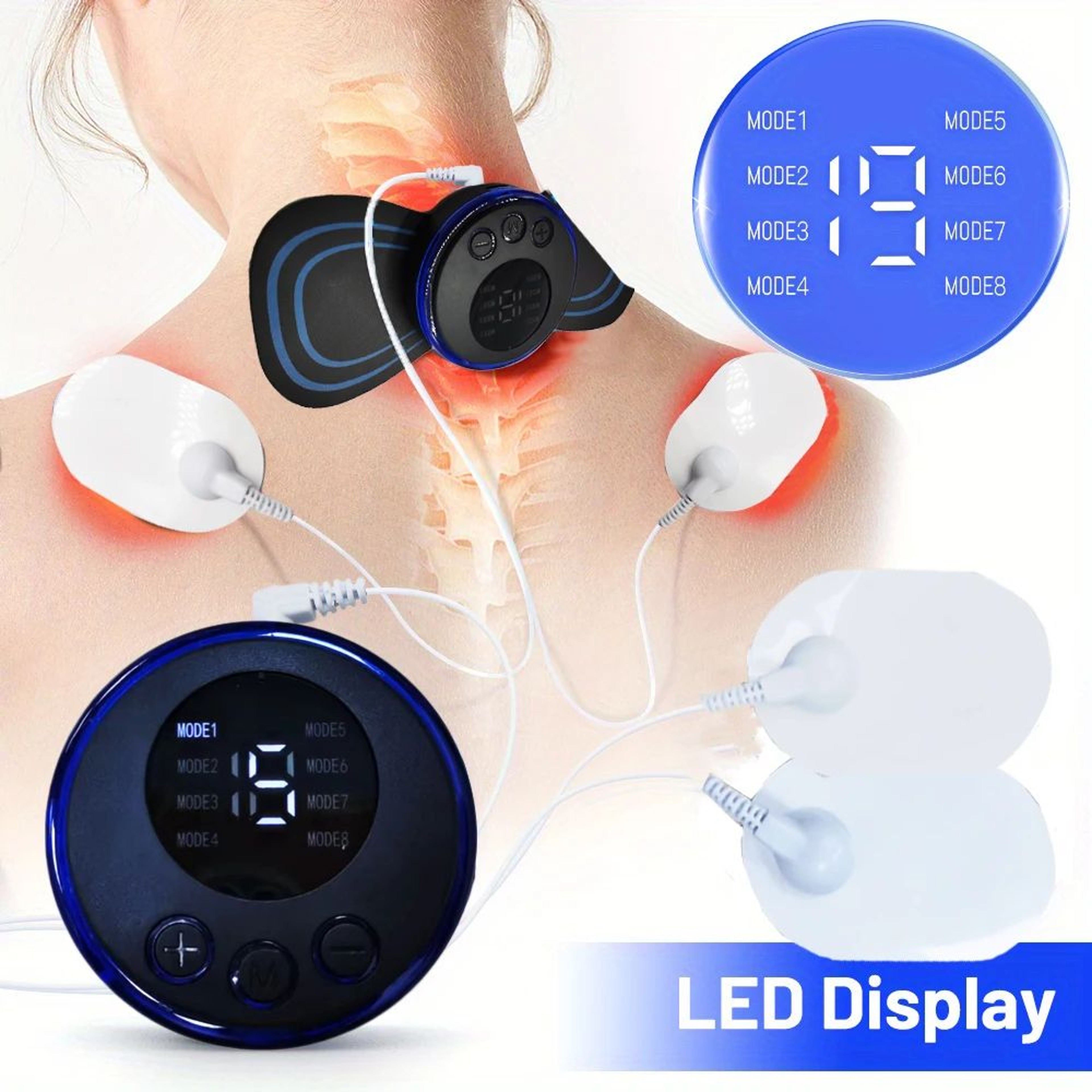 Rechargeable EMS Neck Massager With Remote 6