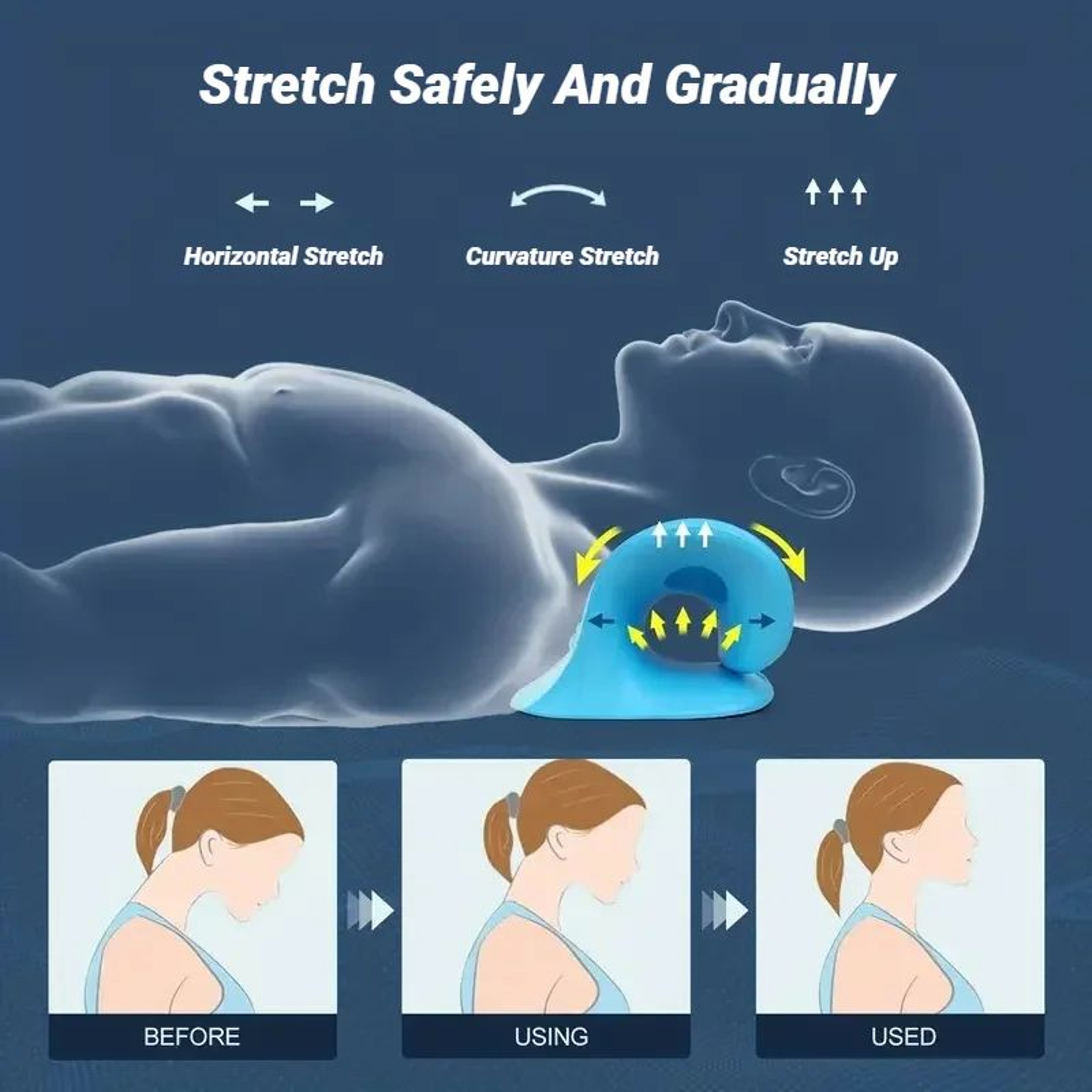 Cervical Neck And Shoulder Stretcher Pillow 6