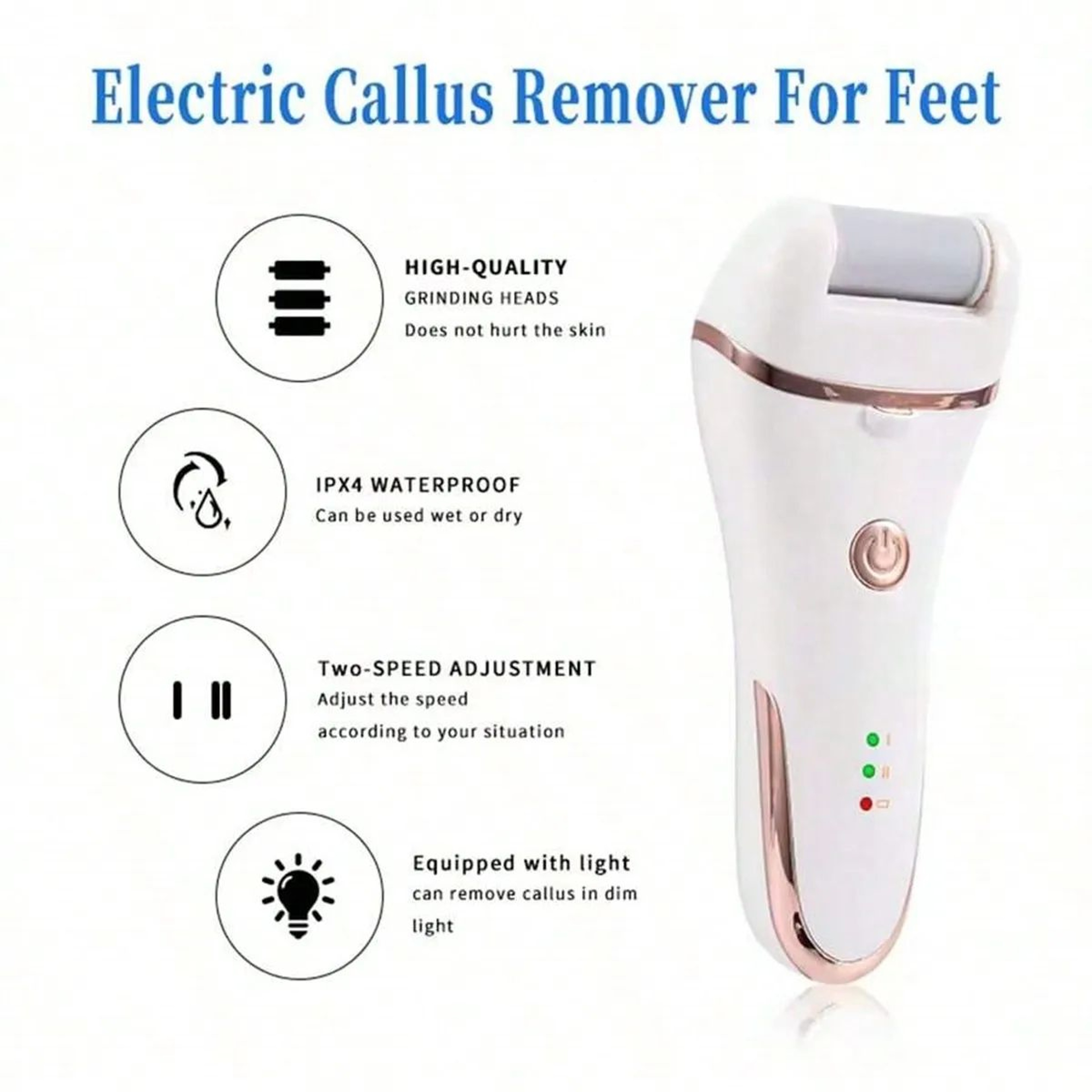 Rechargeable Electric Foot Callus Remover 2