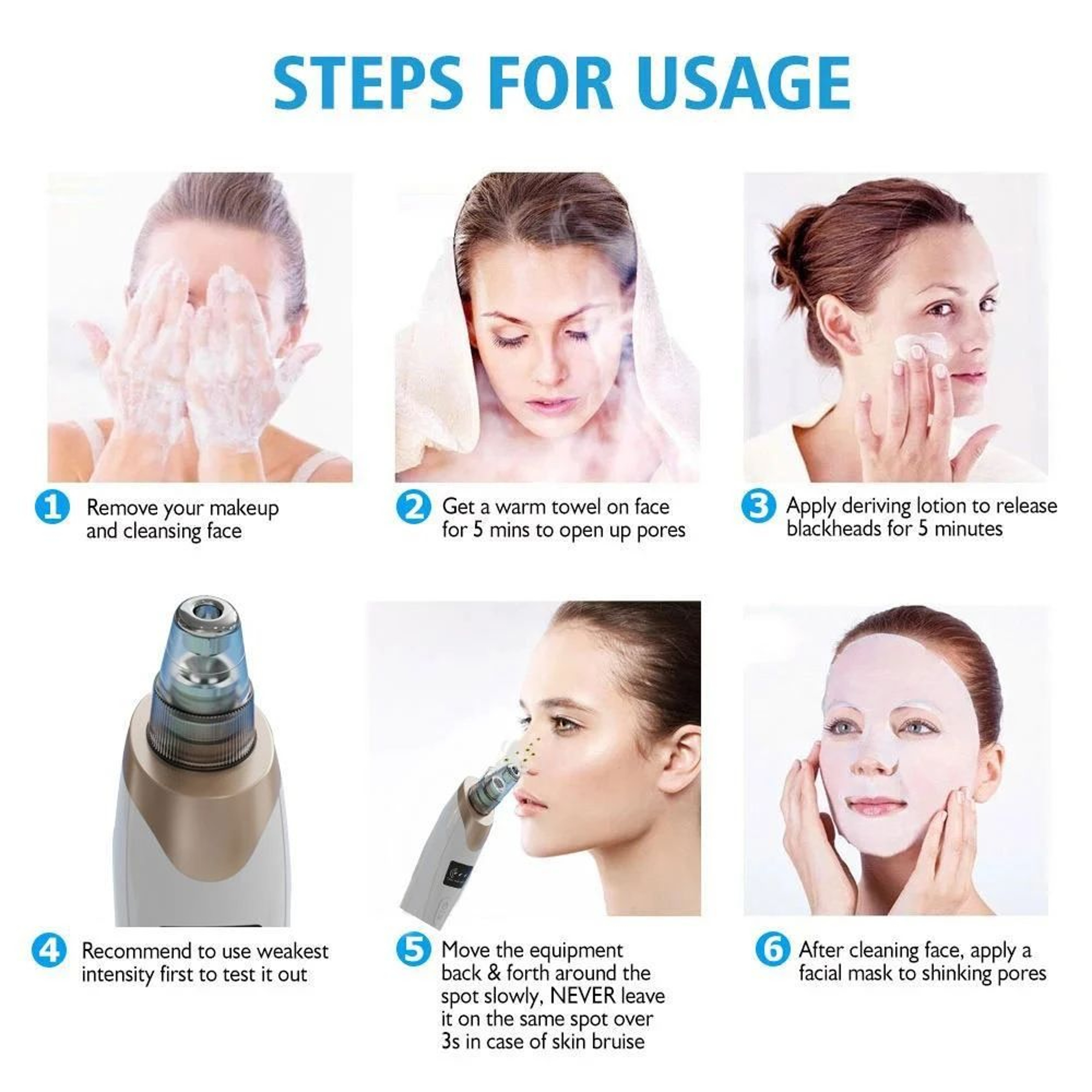 Electric Facial Blackhead Vacuum Cleaner 4