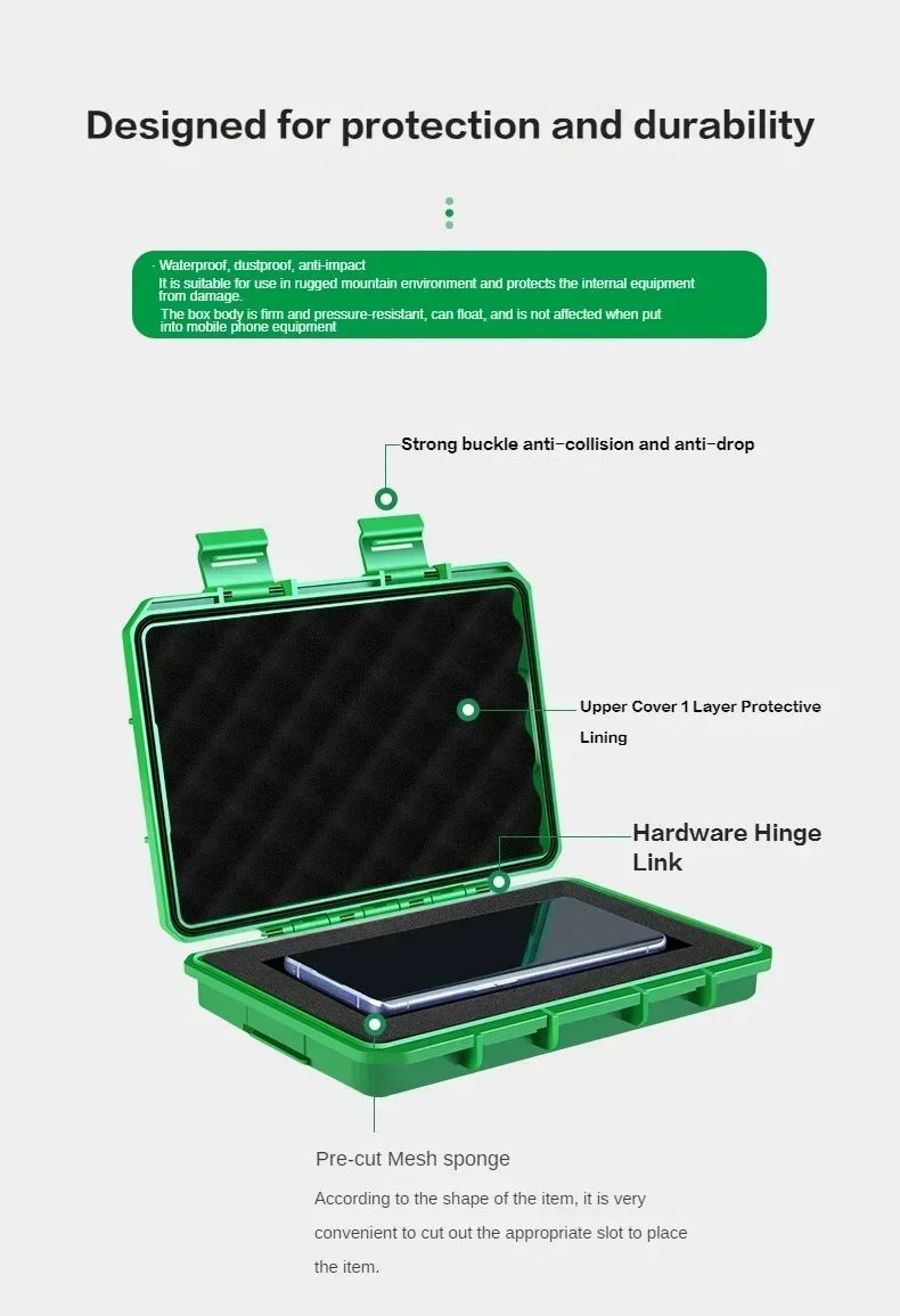 Waterproof Precision Tool Storage Box 15