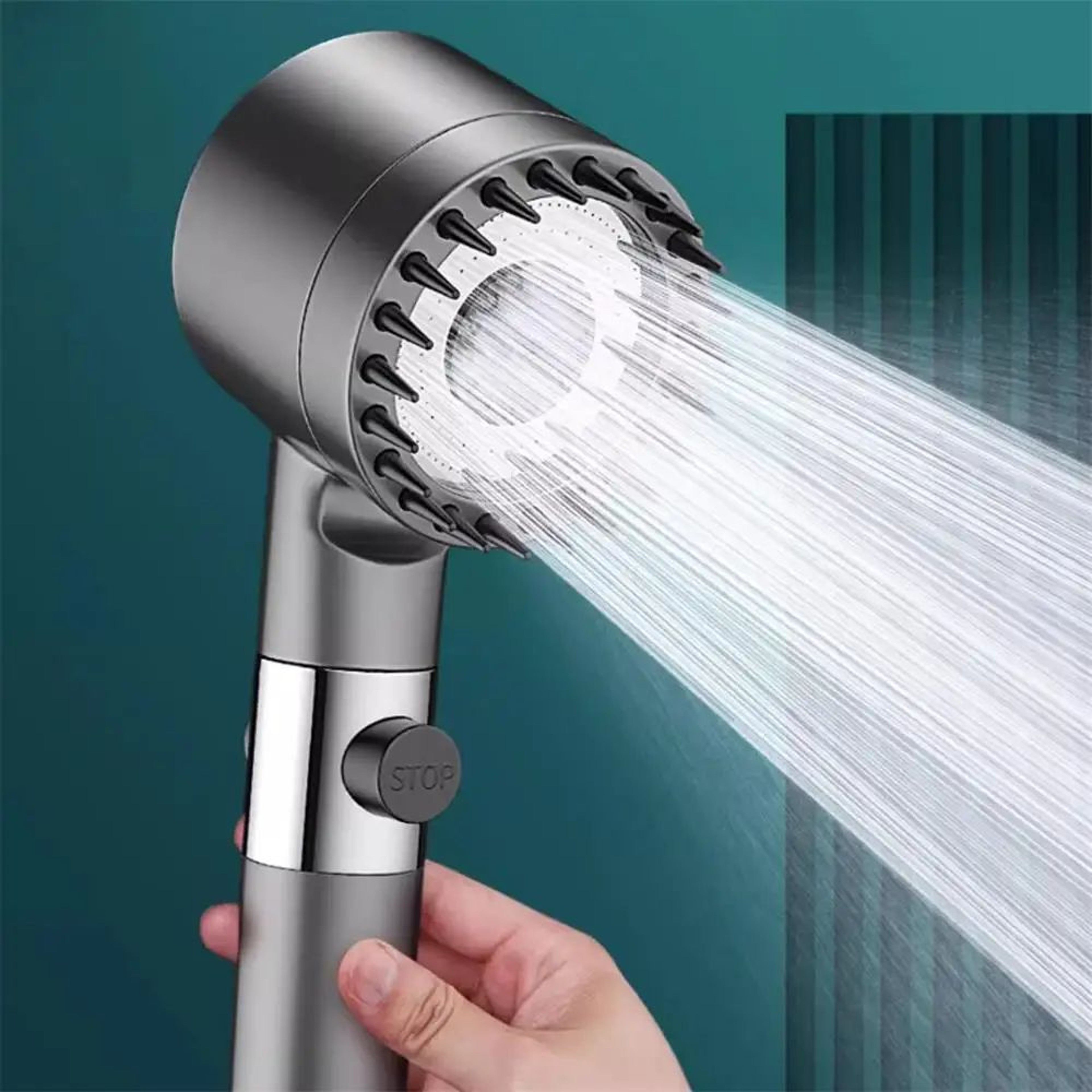 High Pressure Shower Head With Massage Brush 0