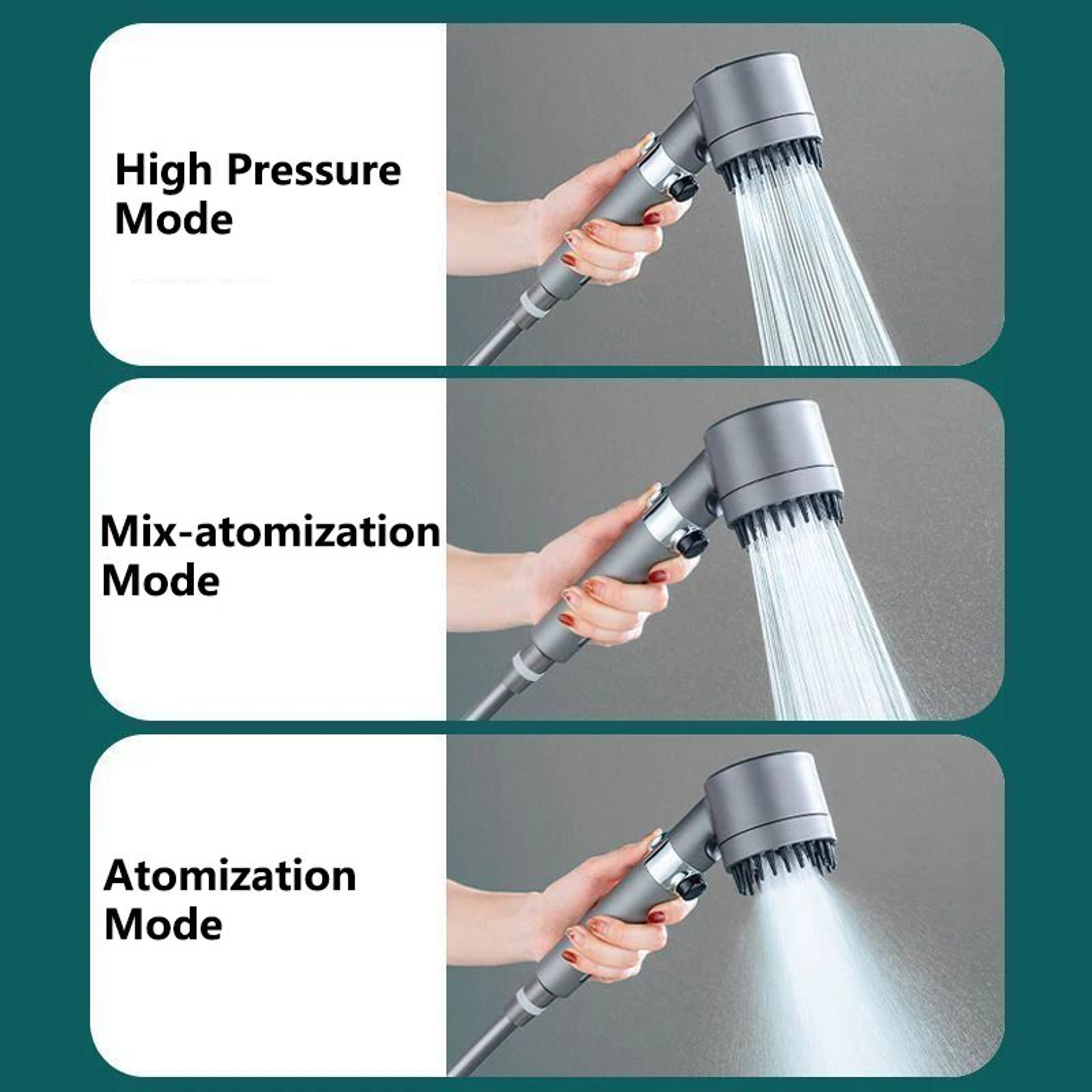 High Pressure Shower Head With Massage Brush 5