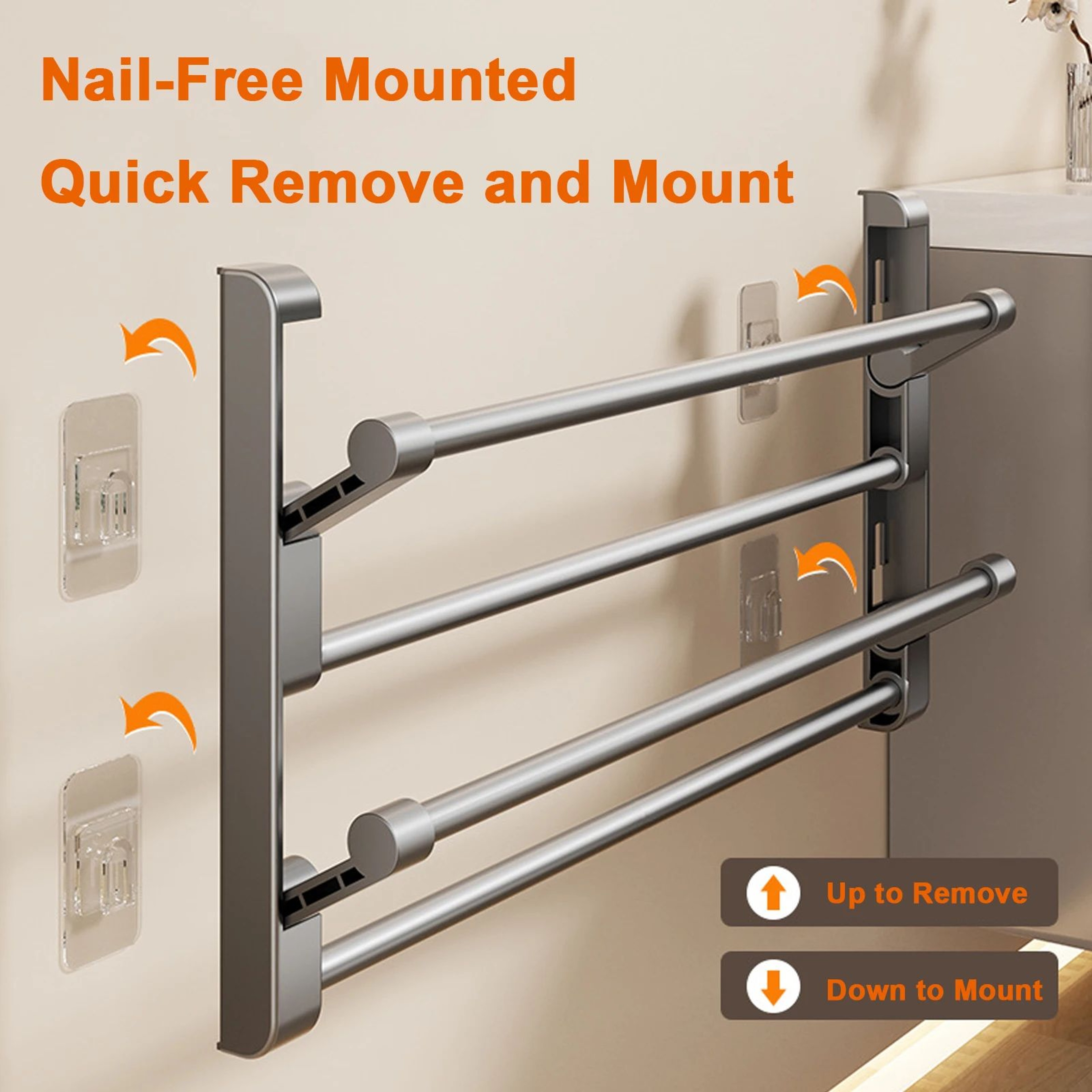 Wall Mounted Slipper Shoe Rack Organizer 1