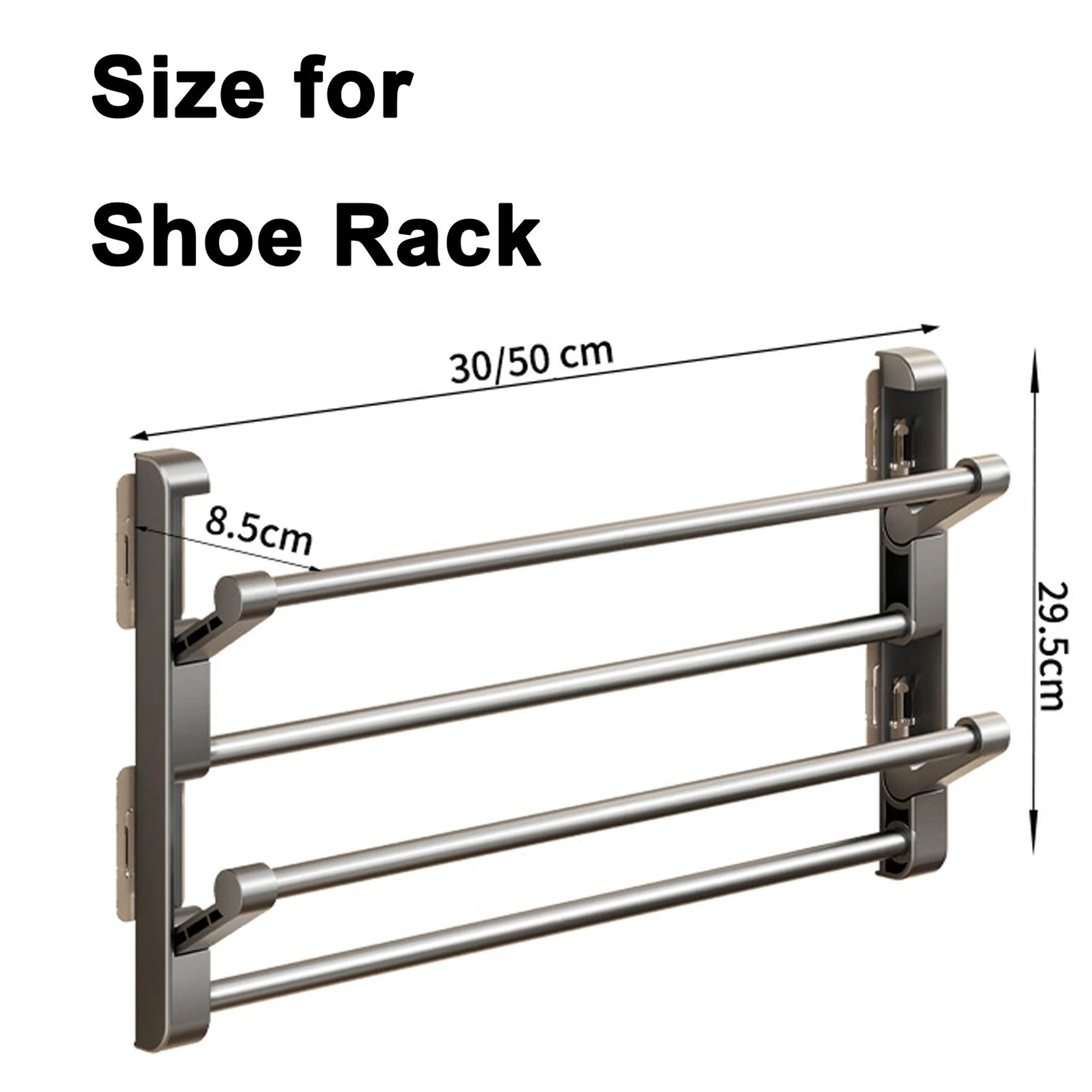 Wall Mounted Slipper Shoe Rack Organizer 4
