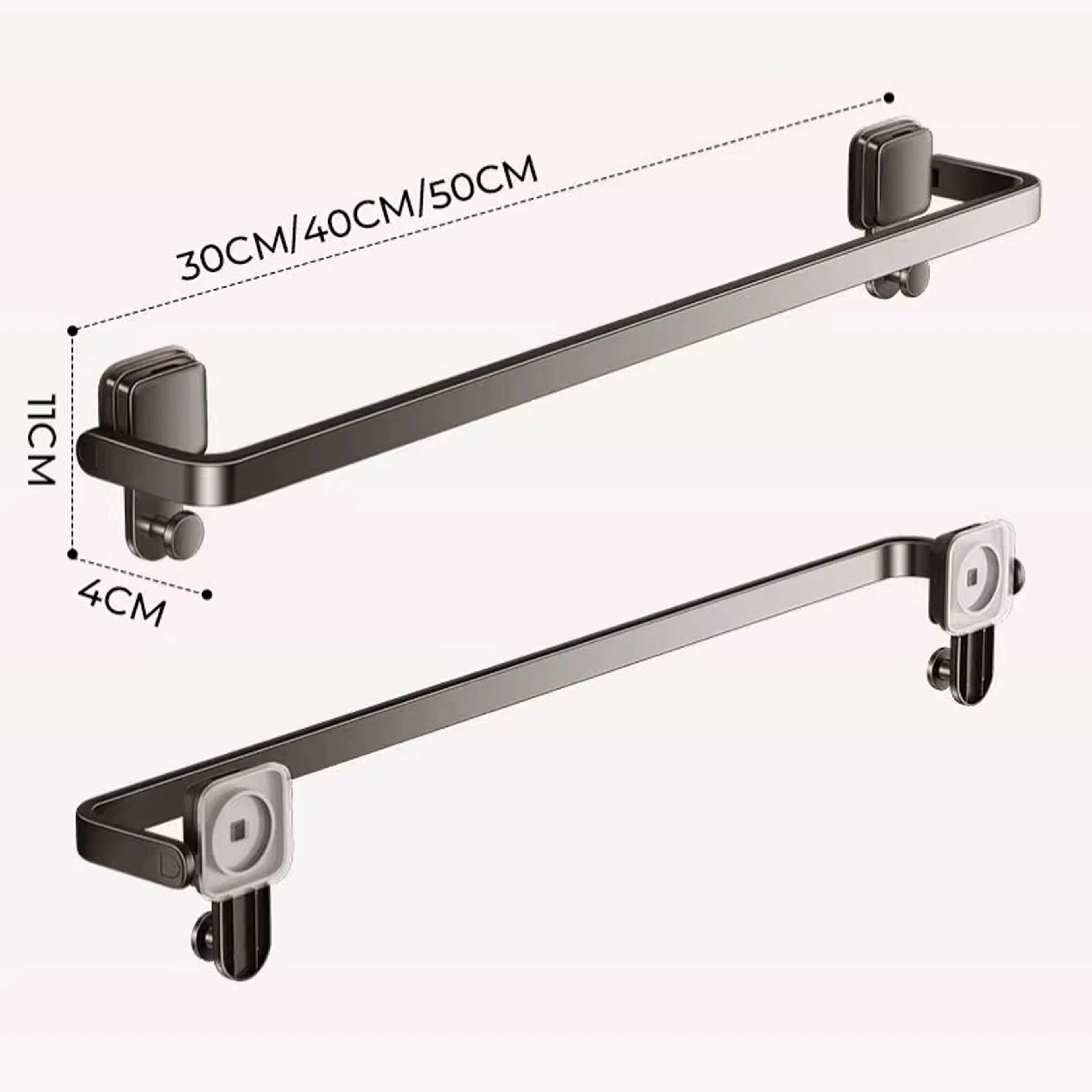 Suction Cup Folding Bathroom Towel Rack 5
