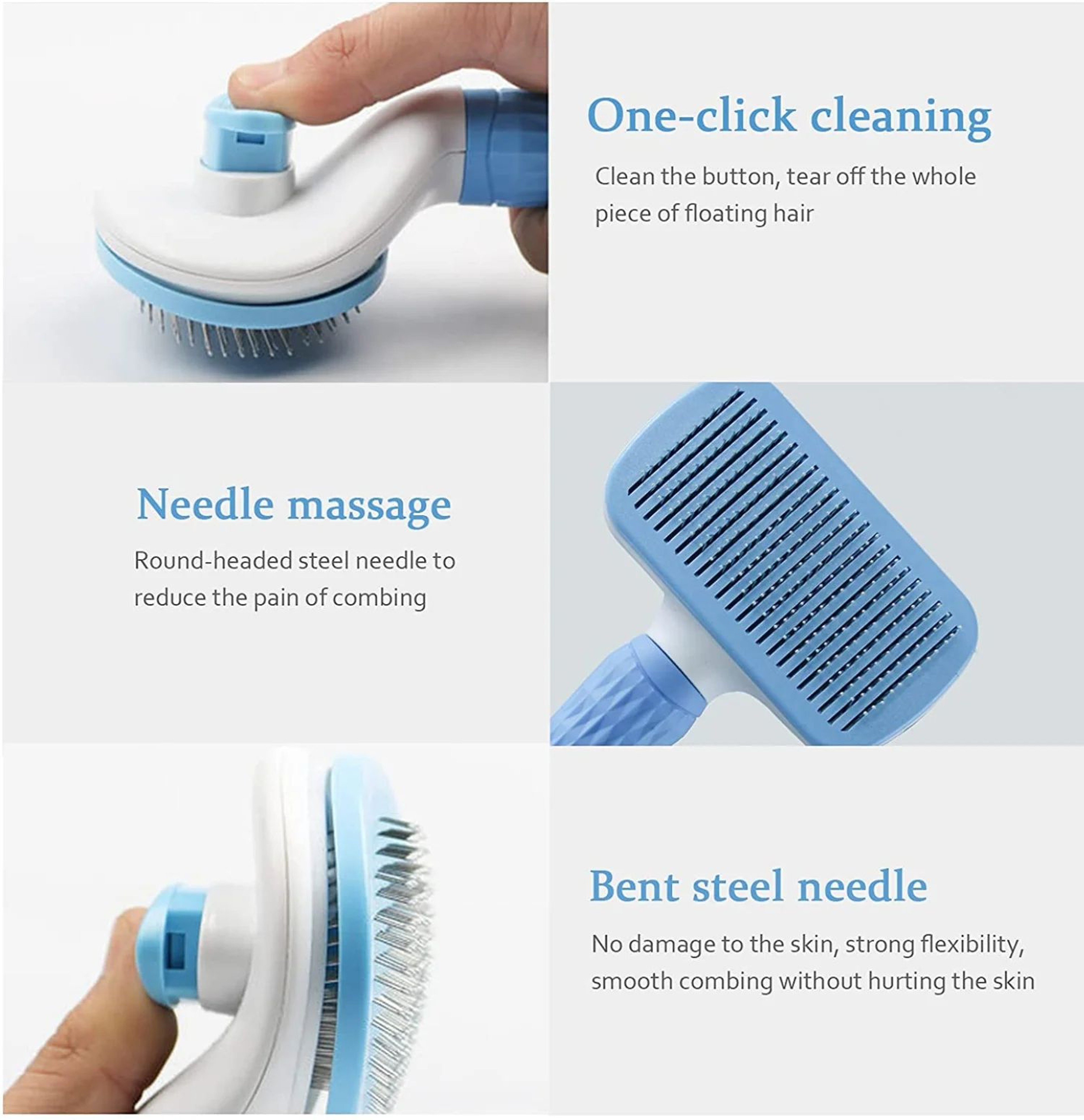 Pet Hair Remover Grooming Brush Comb 14