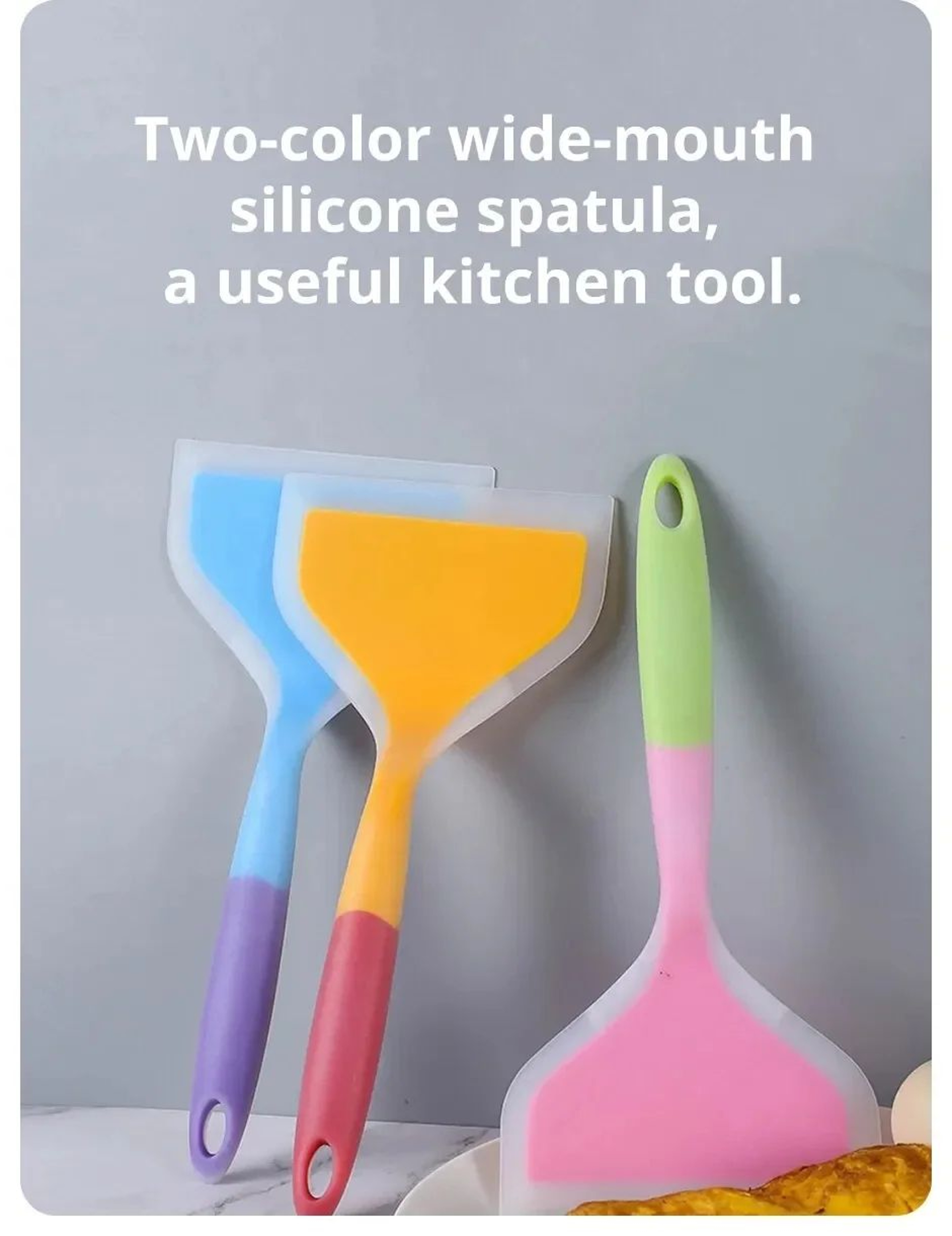 Silicone Kitchen Cooking Spatula Random Color 6