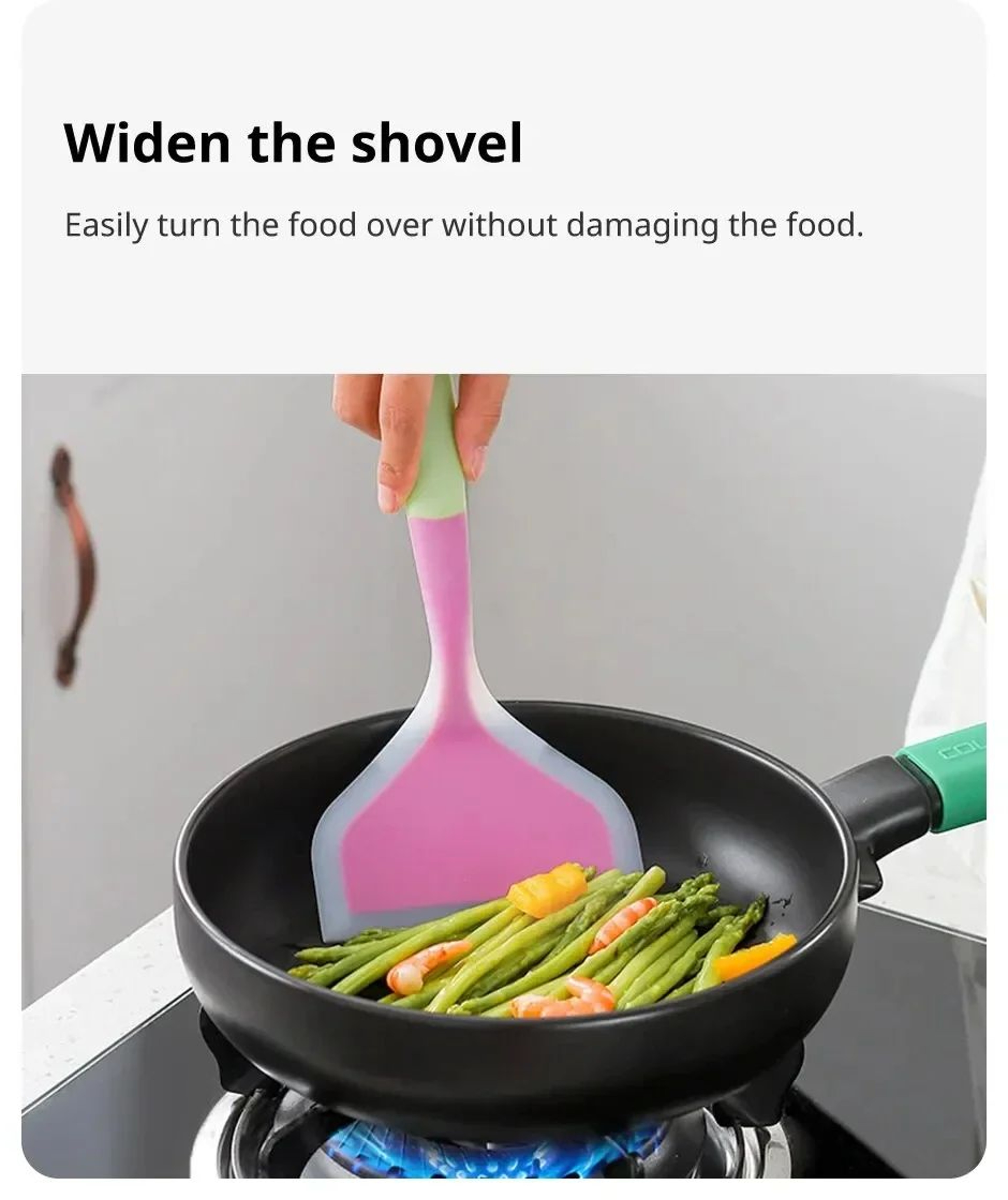 Silicone Kitchen Cooking Spatula Random Color 9