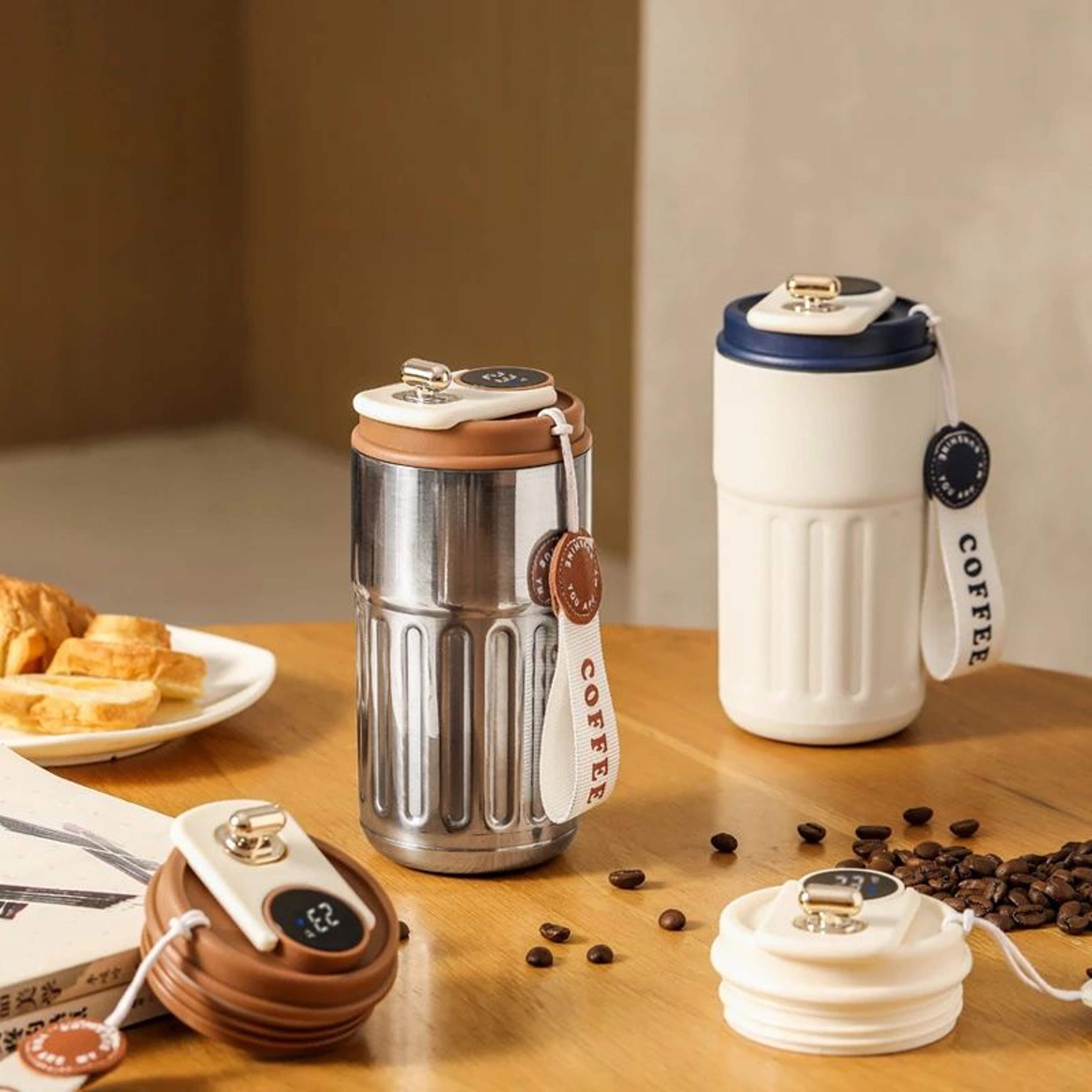 Smart Temperature Display Thermos Bottle 0