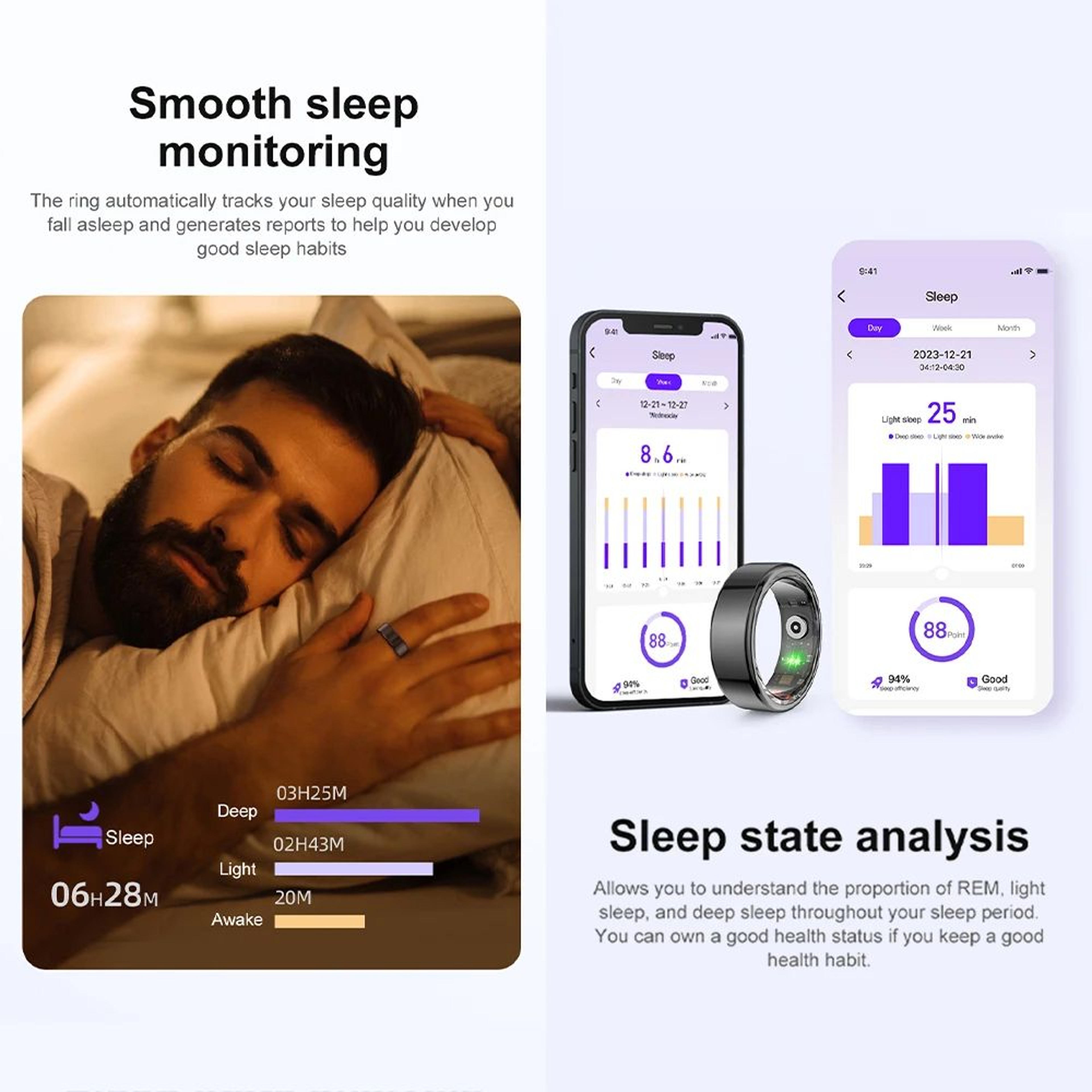 COLMI R02 Titanium Smart Health Ring 3