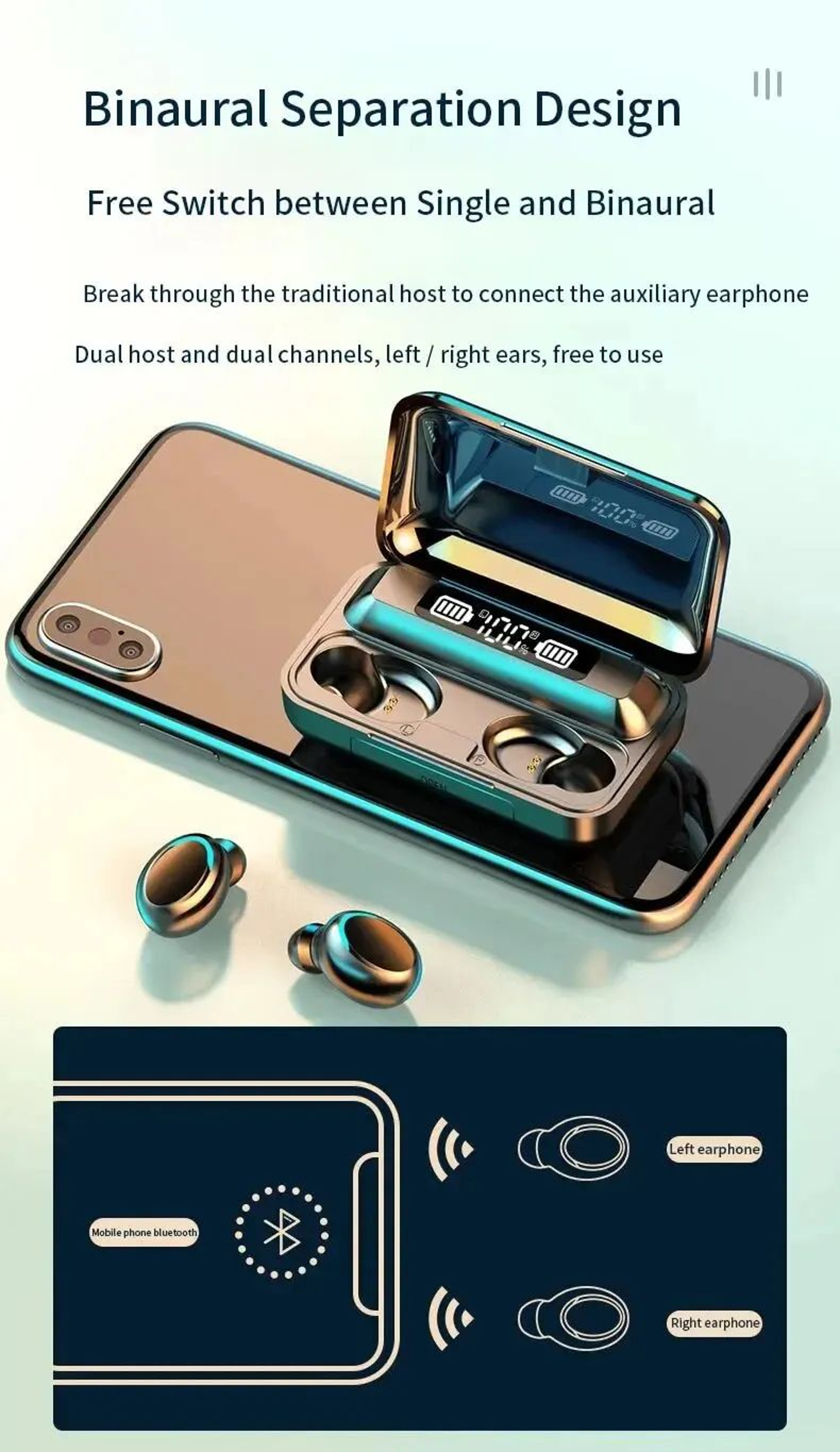 F9 Wireless Bluetooth Earbuds With Display 18