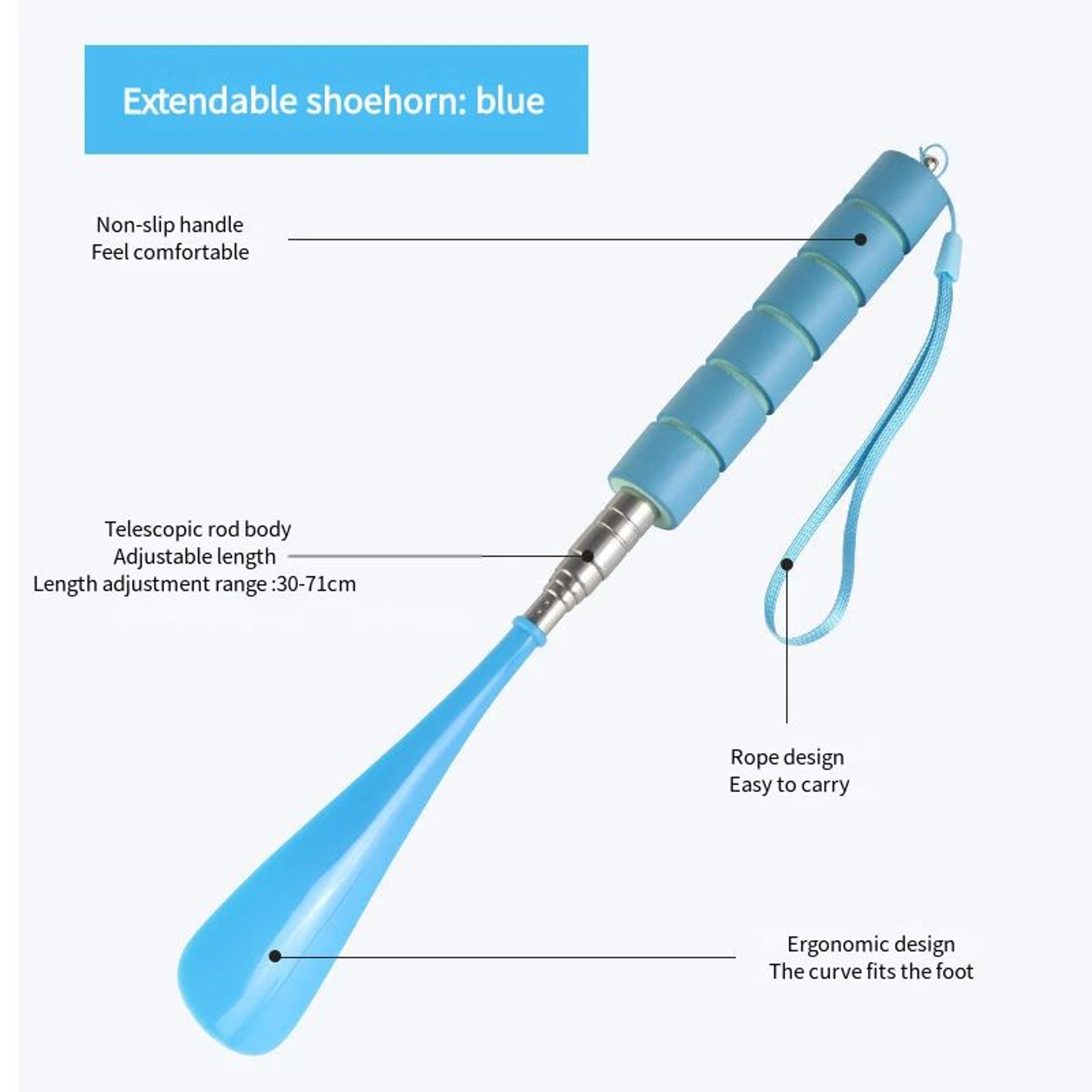 Extendable Metal Shoe Horn 8
