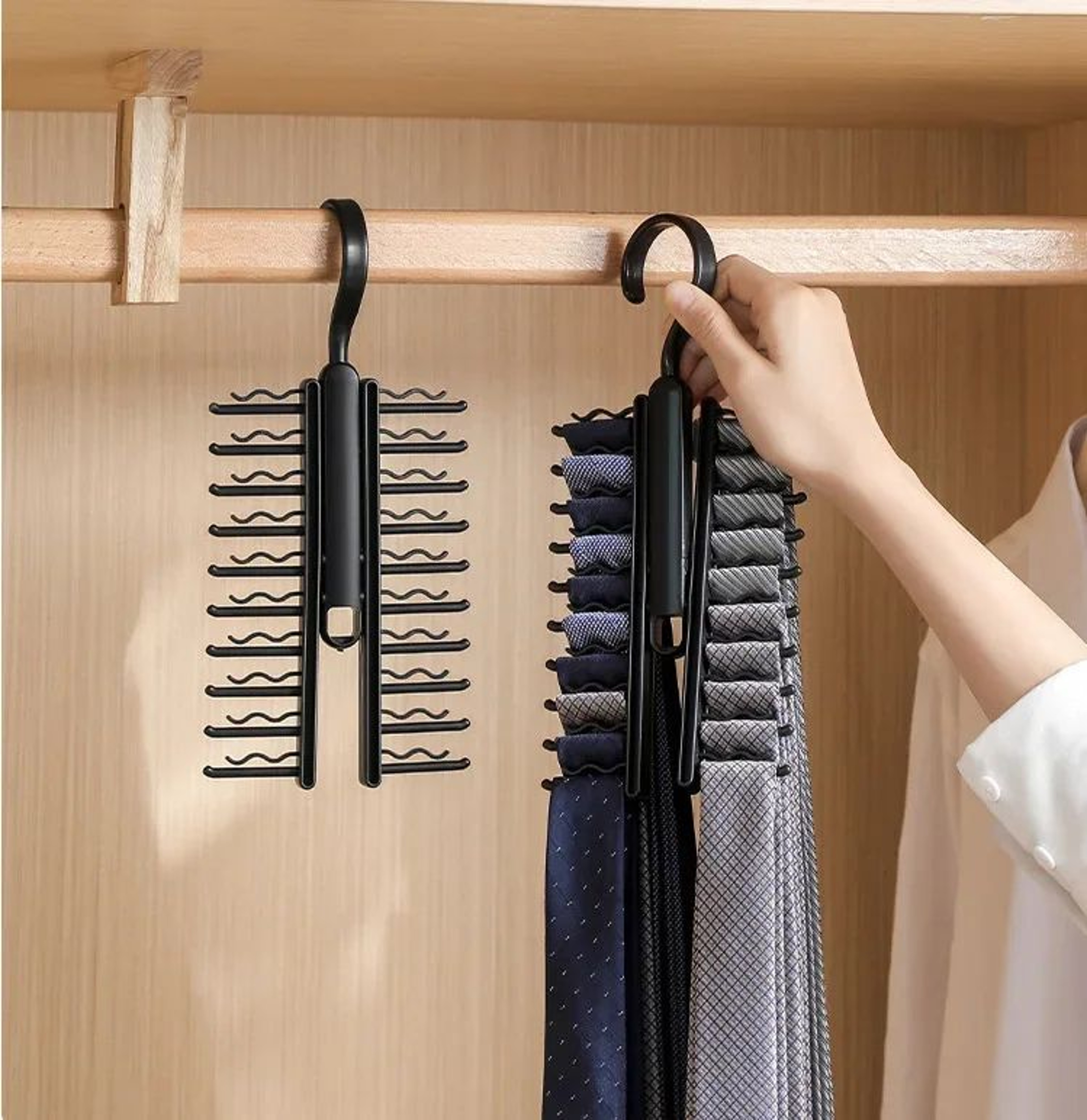 Rotating Tie And Belt Closet Organizer 6