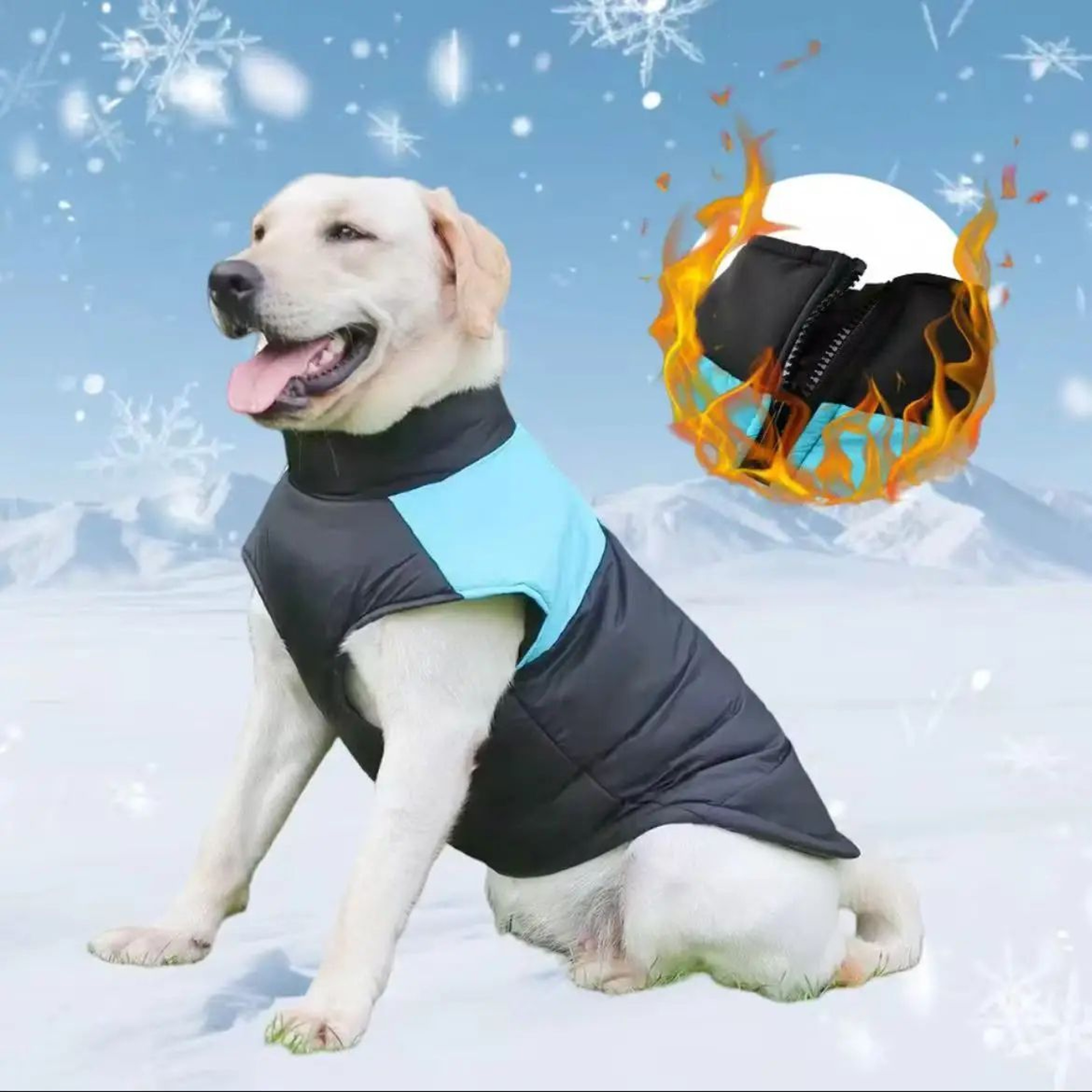 Winter Sports Hoodie Dog Jacket 3