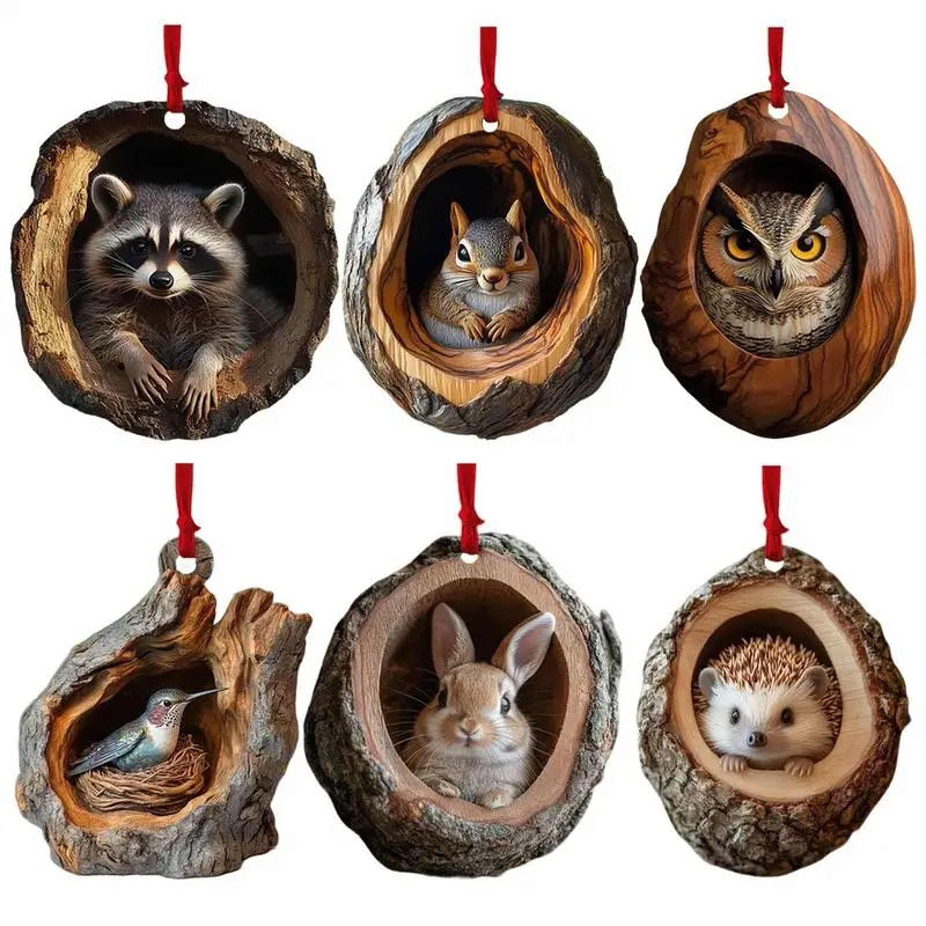 Christmas Animal Acrylic Pendant Ornaments 0
