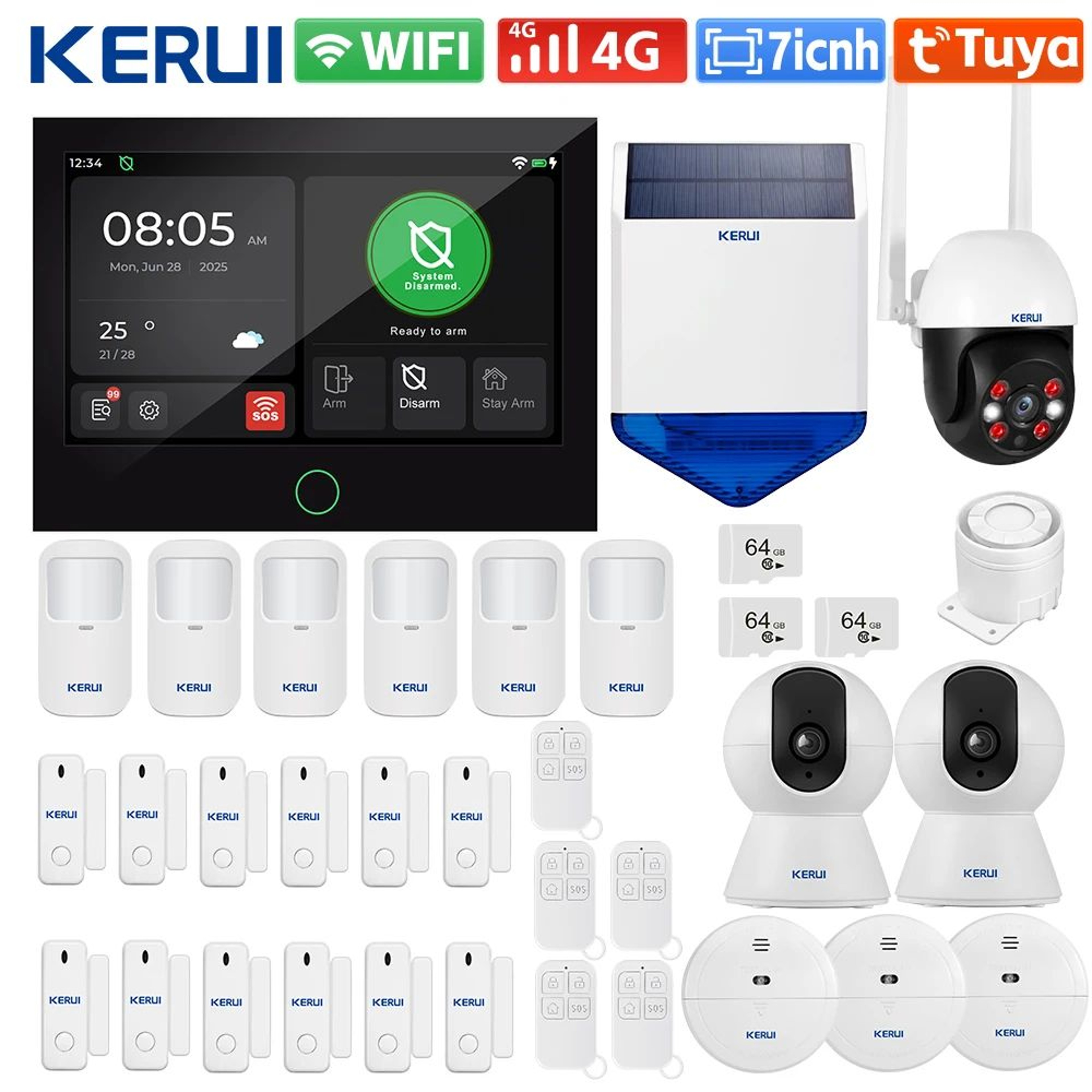 WiFi 4G Smart Home Alarm 8
