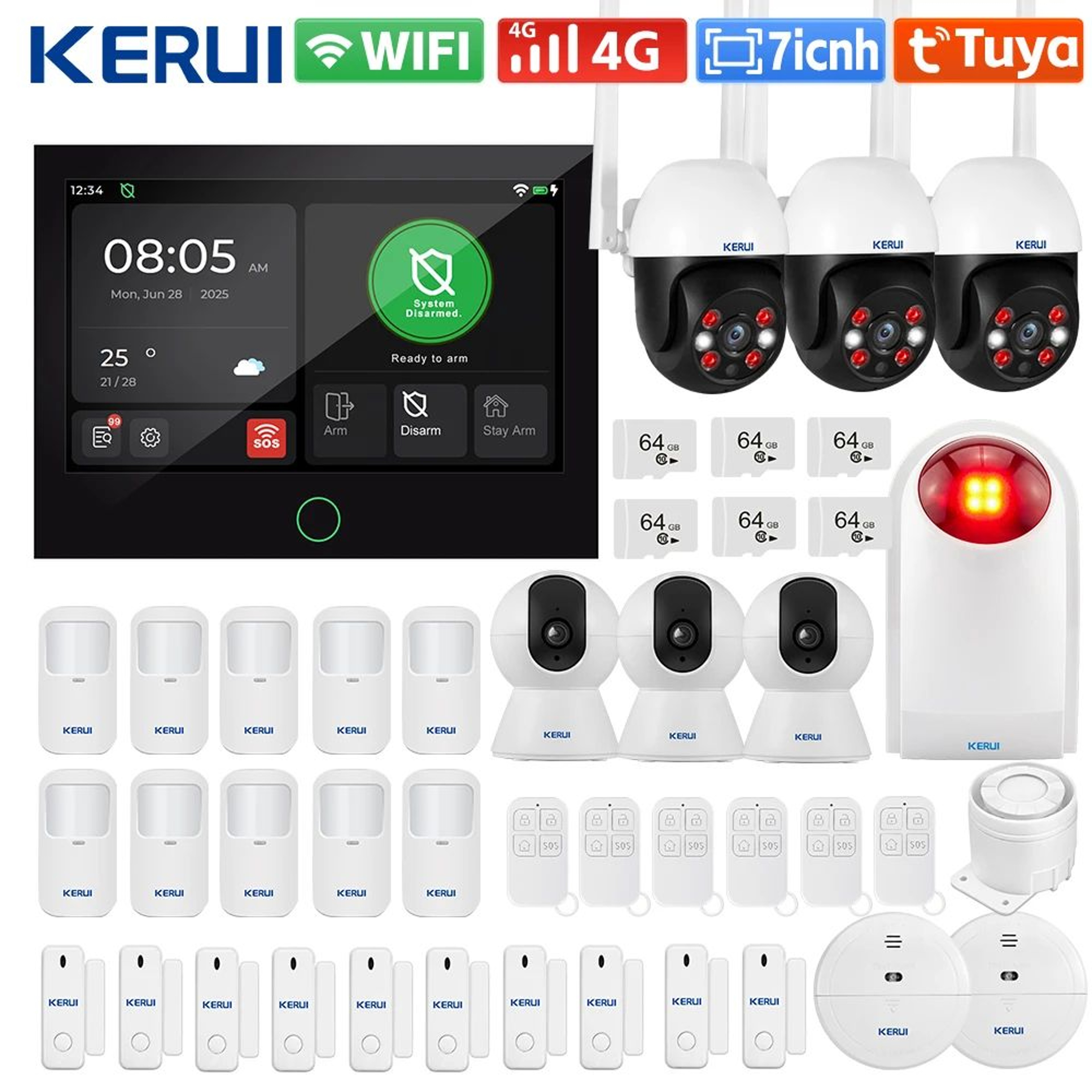 WiFi 4G Smart Home Alarm 10