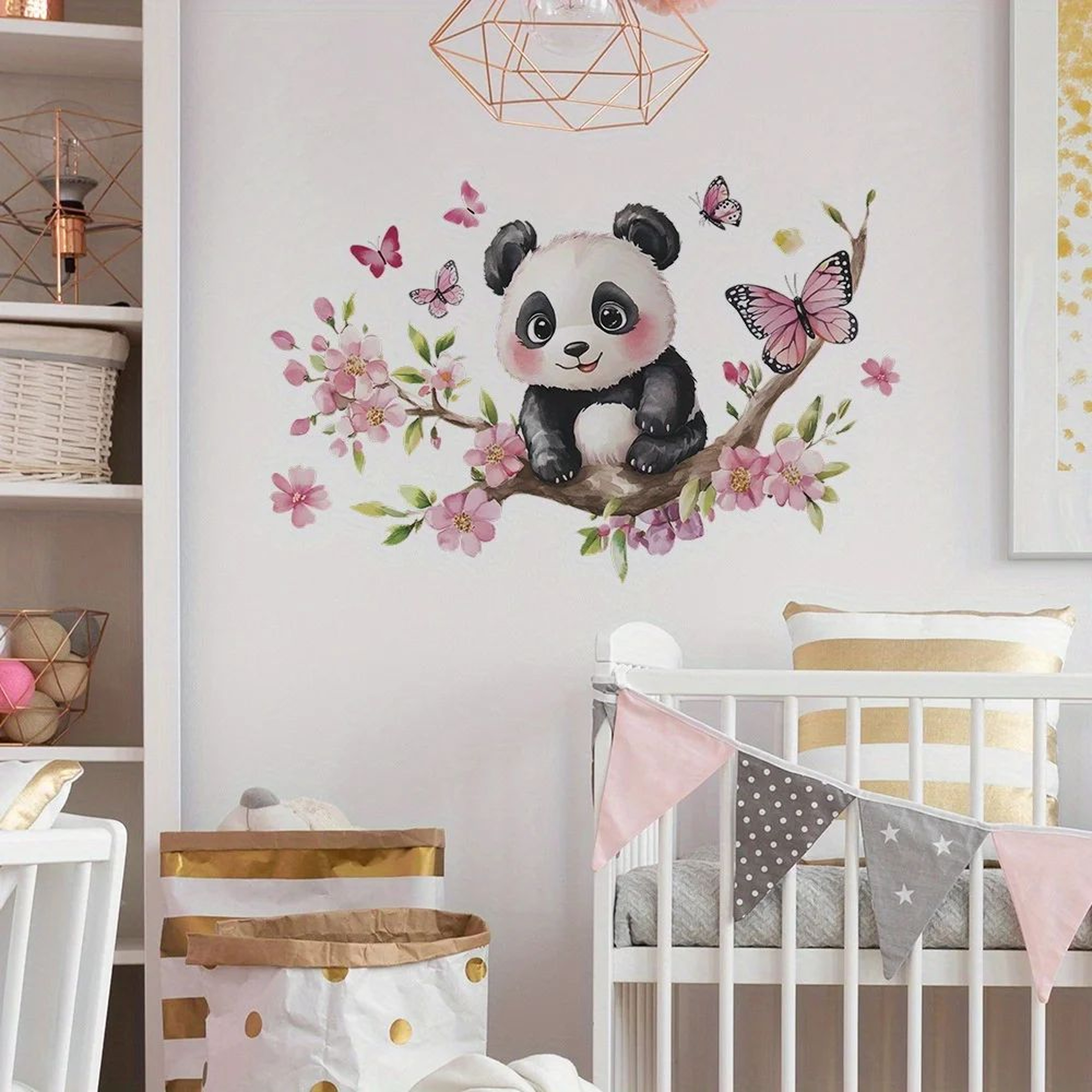Panda Blossom Wall Sticker 2