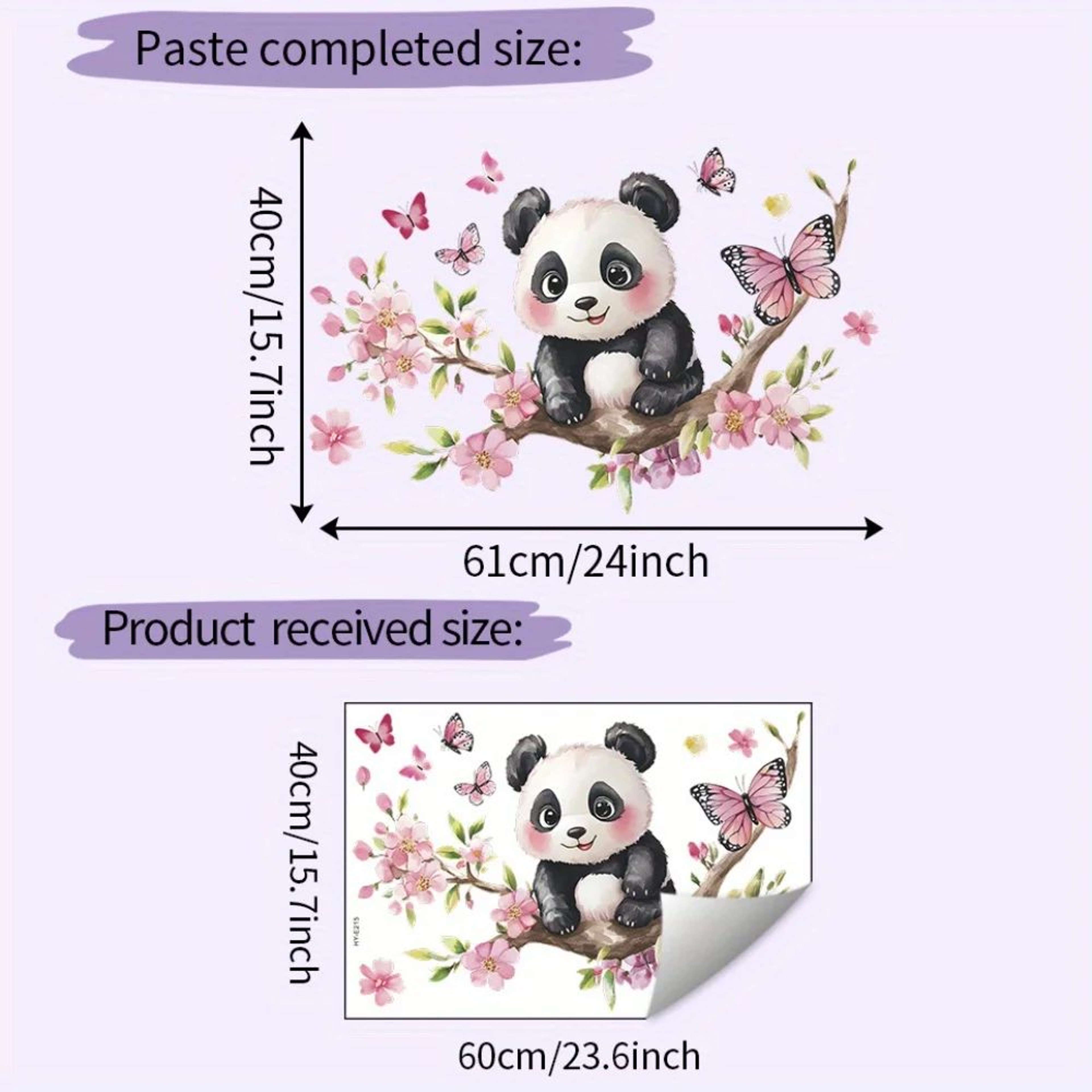 Panda Blossom Wall Sticker 5