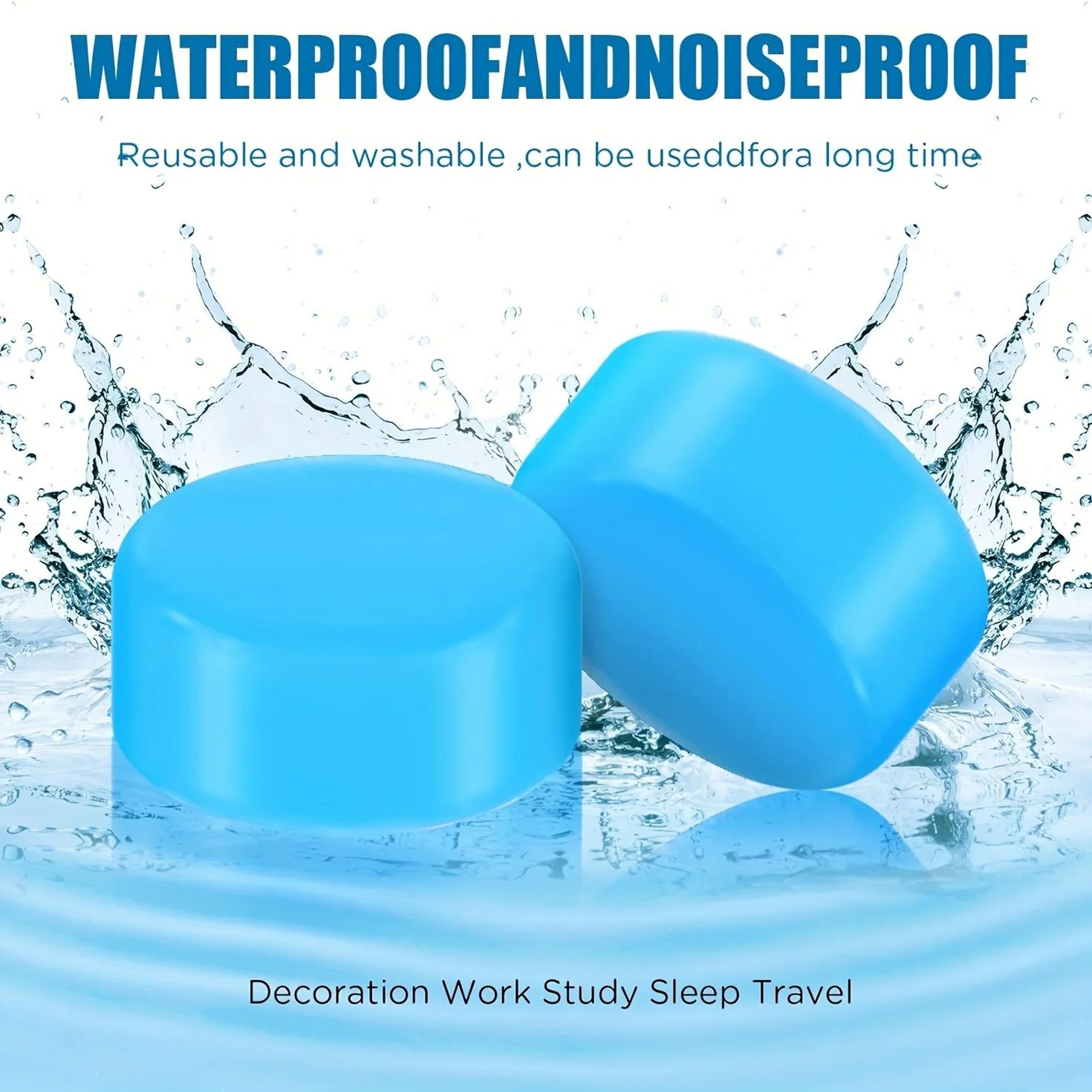 Reusable Silicone Sleep Ear Plugs 1