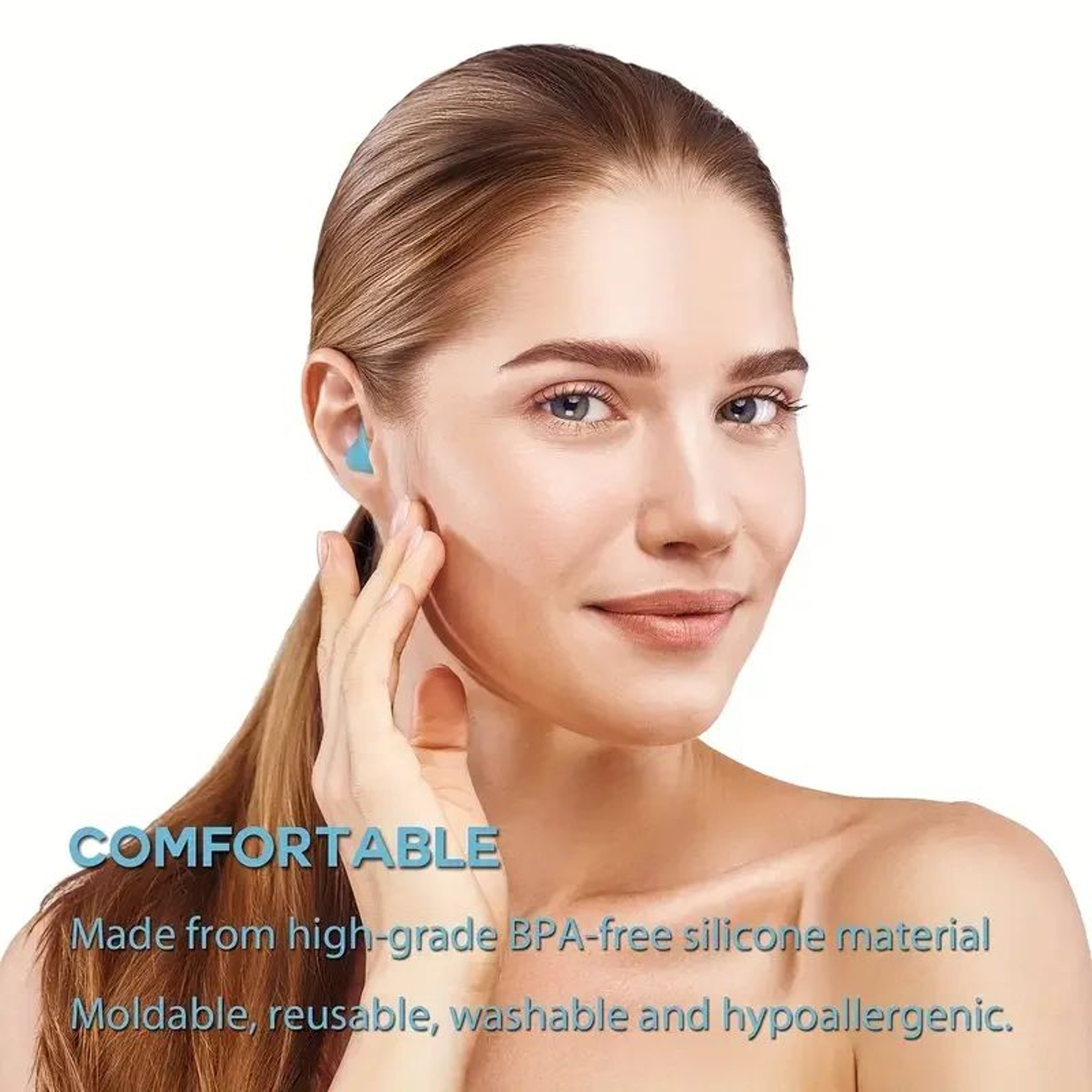 Reusable Silicone Sleep Ear Plugs 4