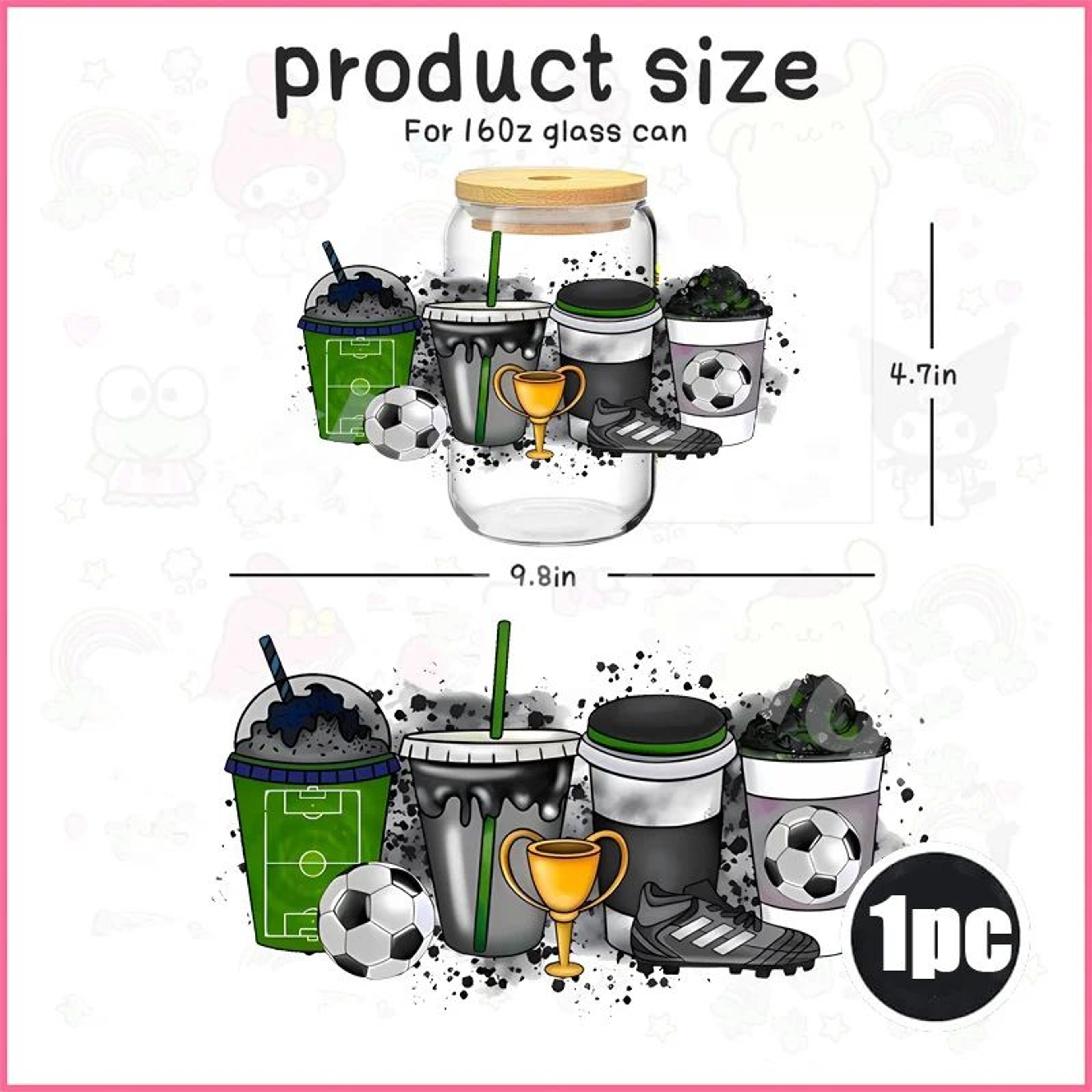 Football Cup Wrap Stickers 2