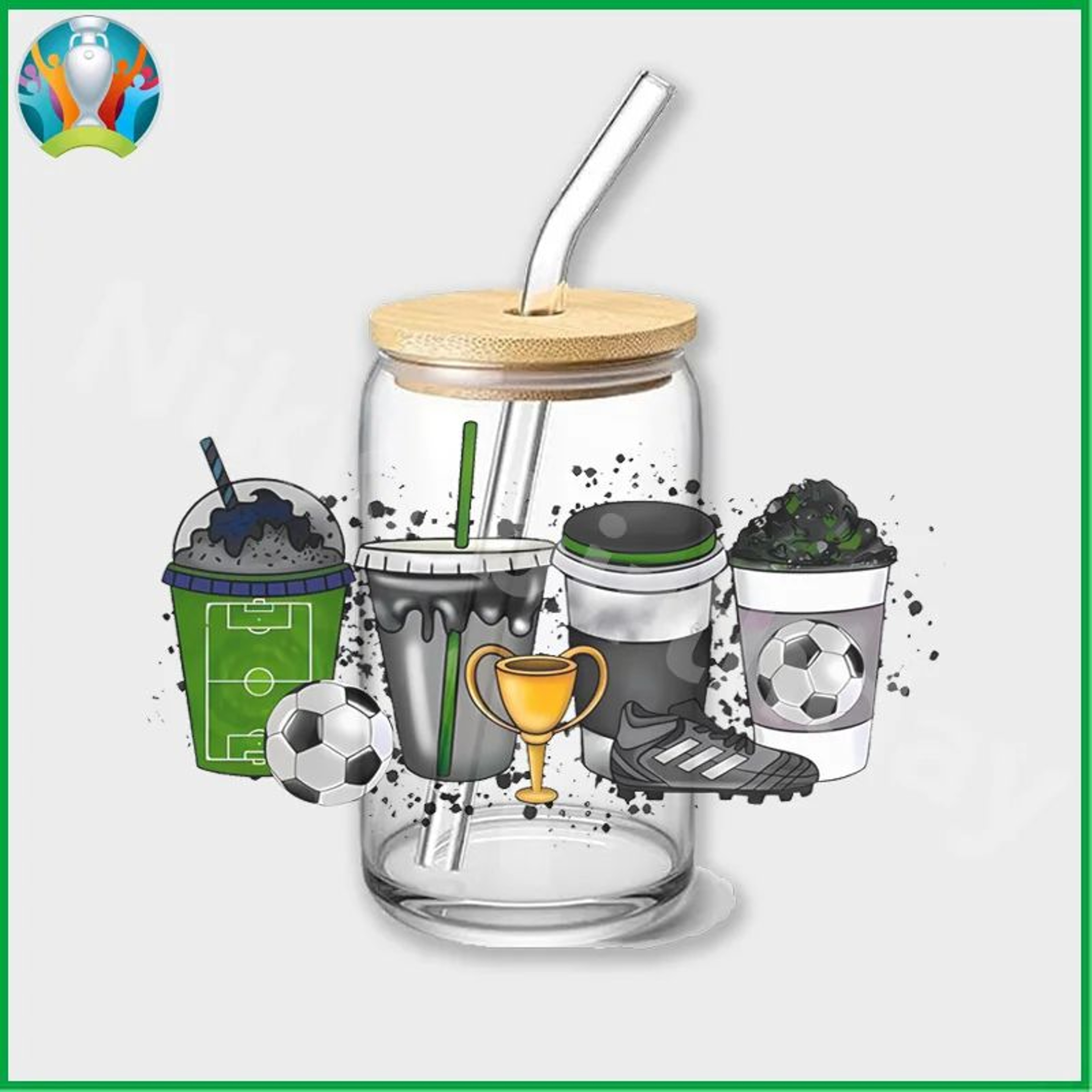 Football Cup Wrap Stickers 9