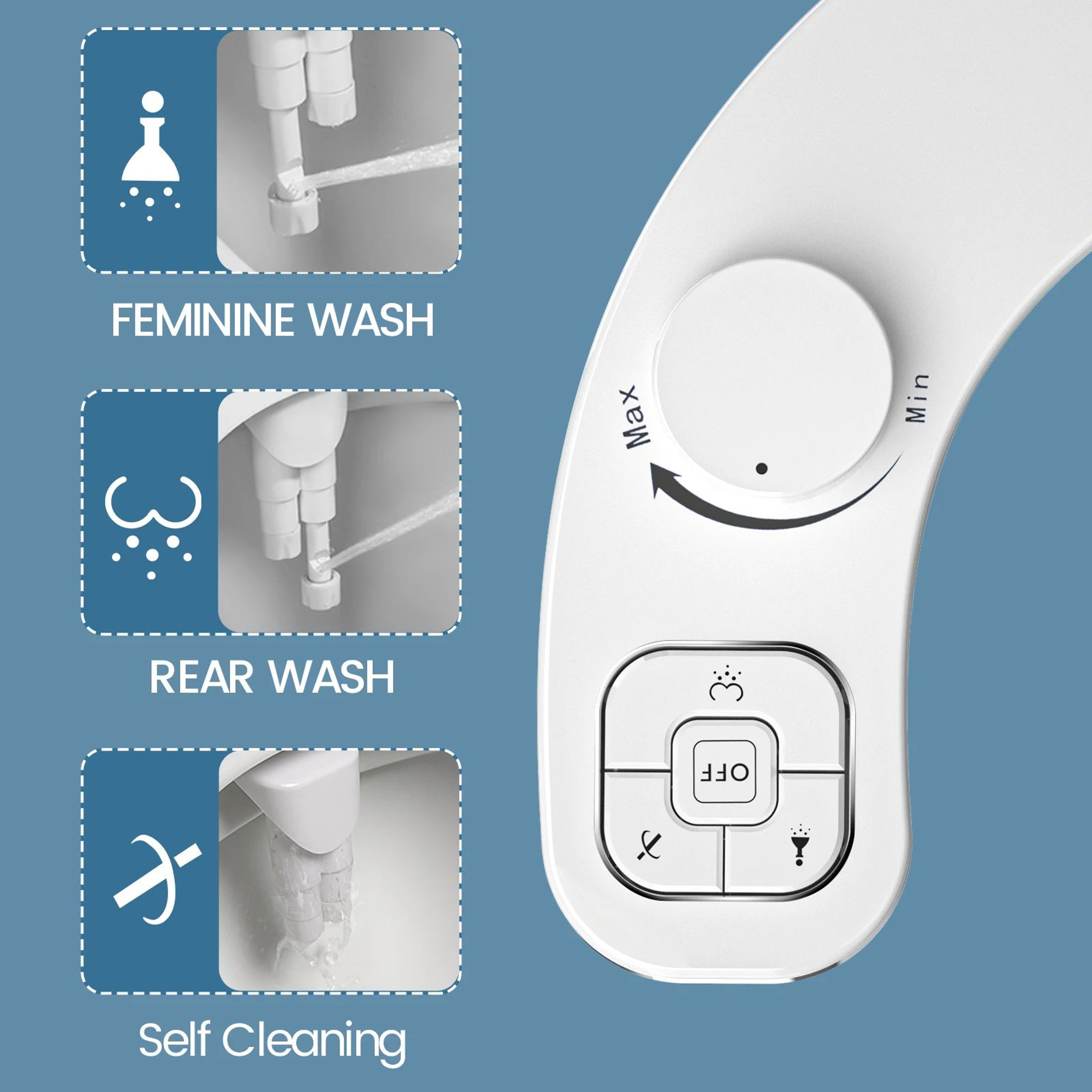 Dual Nozzle Non Electric Bidet 1