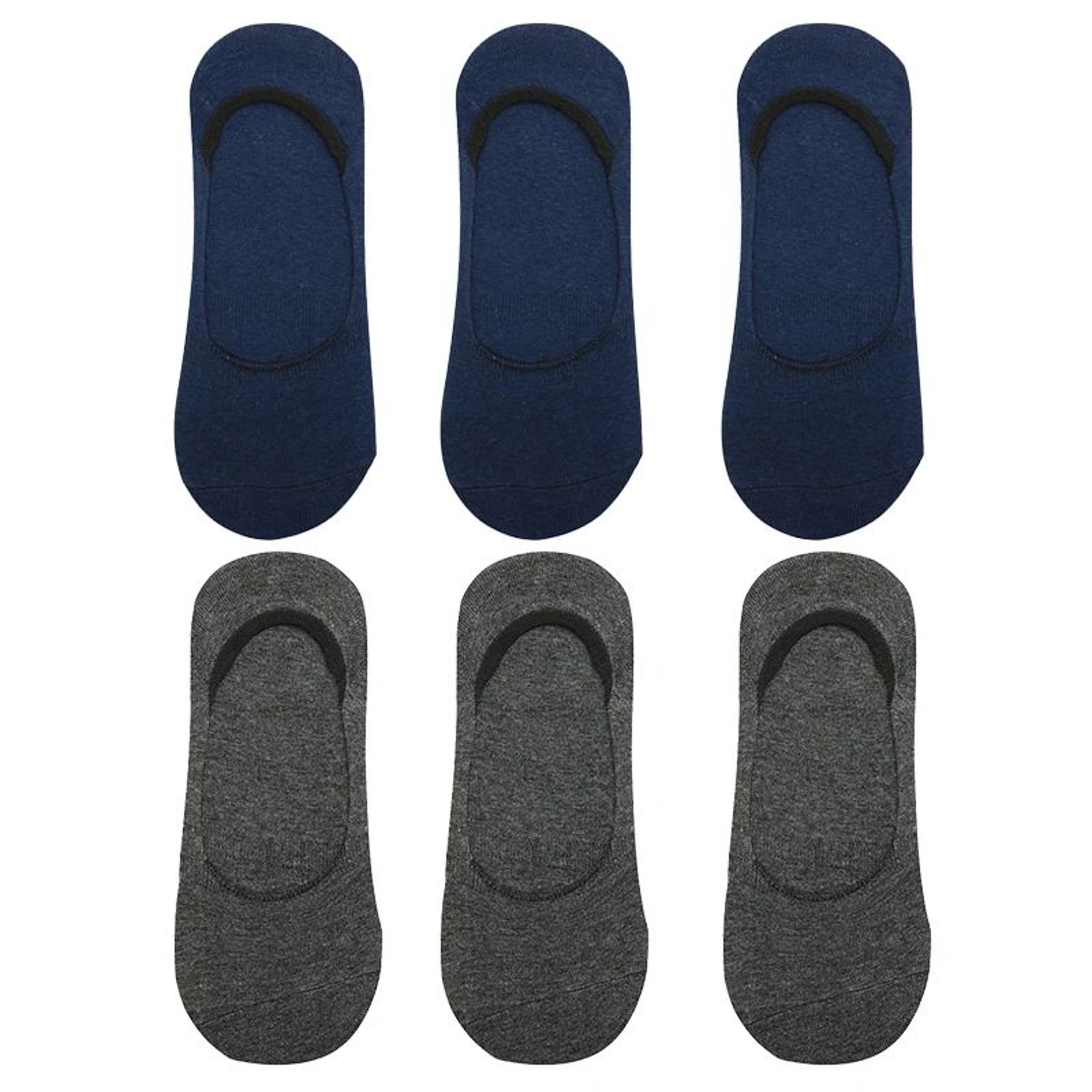 Men Bamboo No Show Non Slip Socks 21