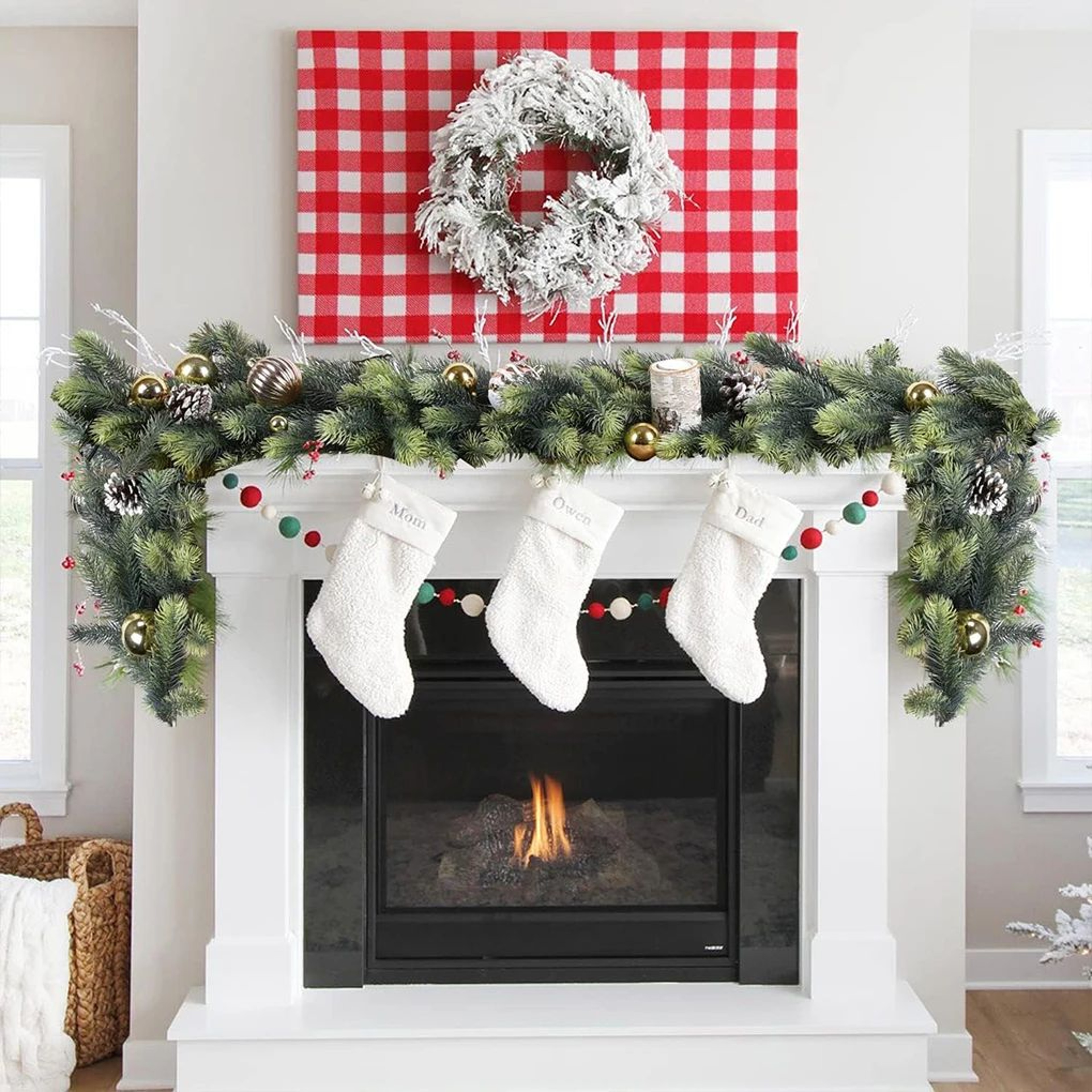 180cm Artificial Pine Garland Decor 1