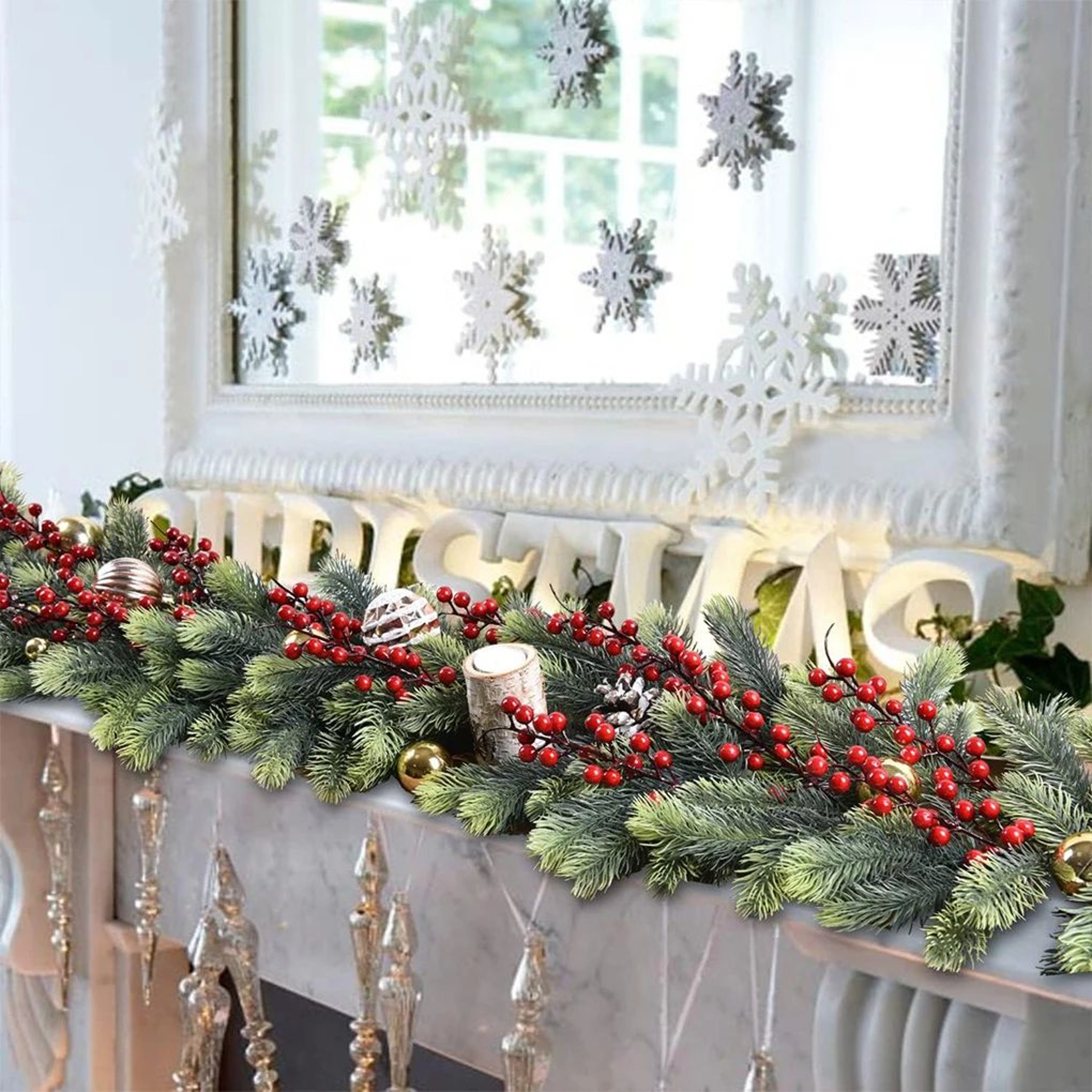 180cm Artificial Pine Garland Decor 3