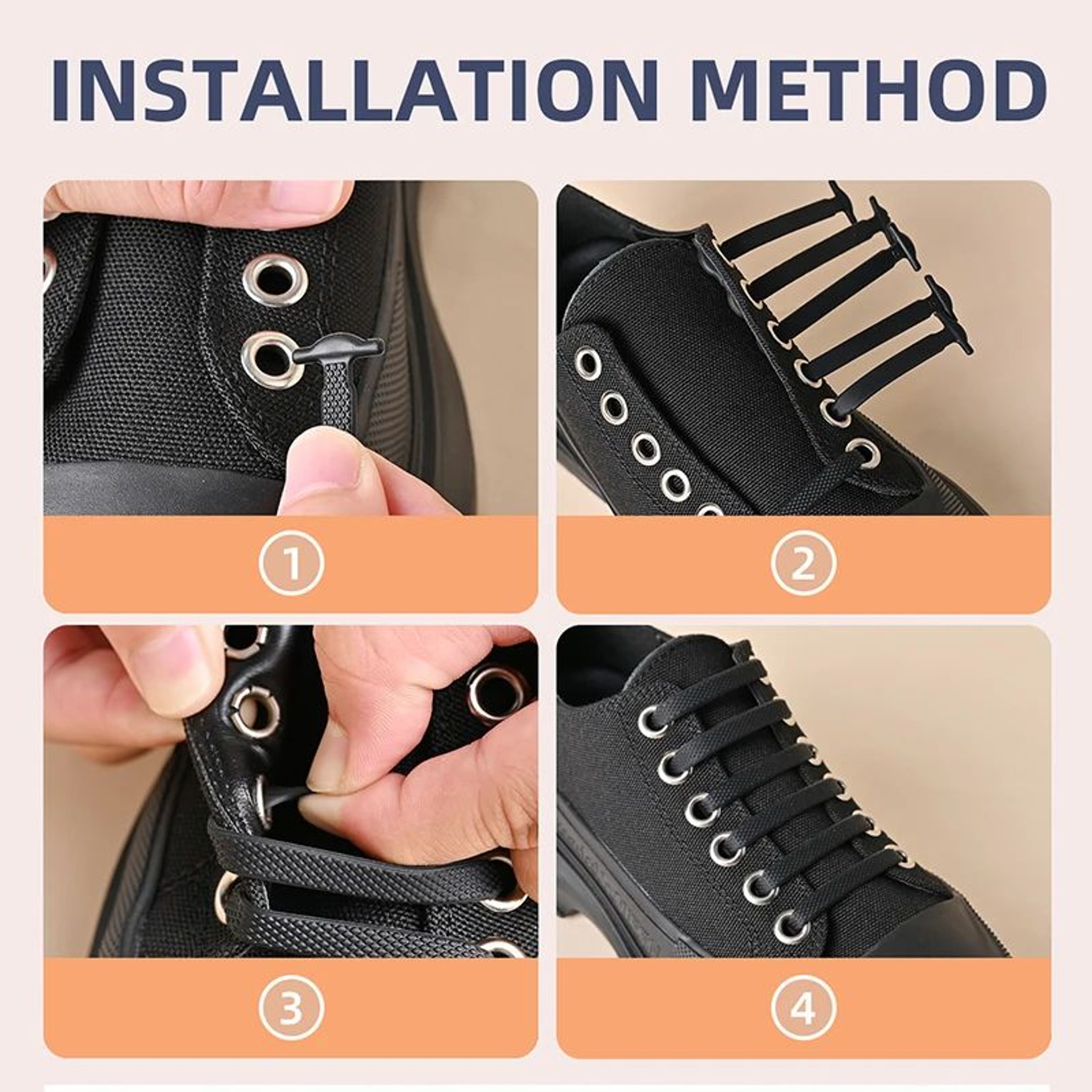 No Tie Elastic Lazy Silicone Laces Rubber Lace 2