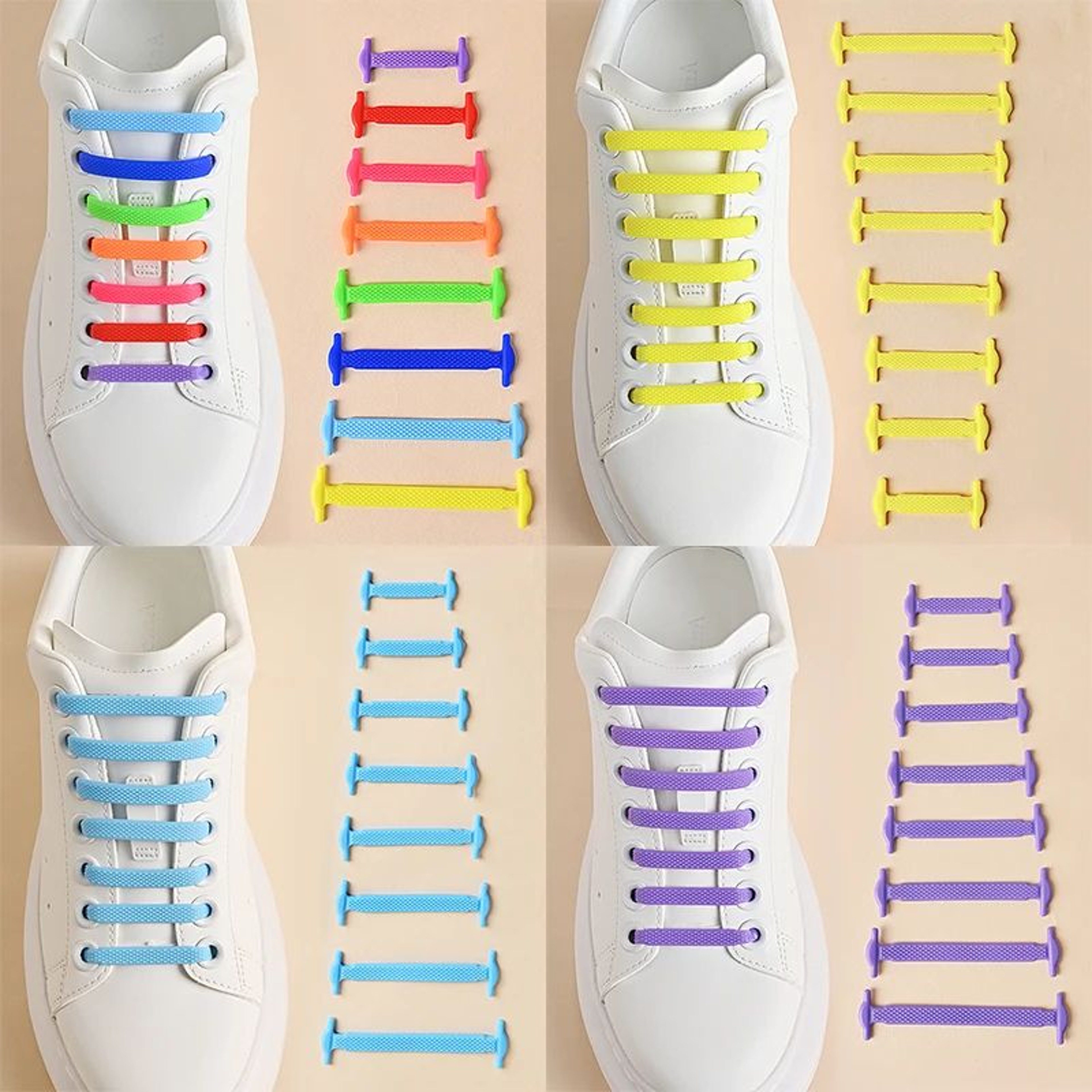 No Tie Elastic Lazy Silicone Laces Rubber Lace 5