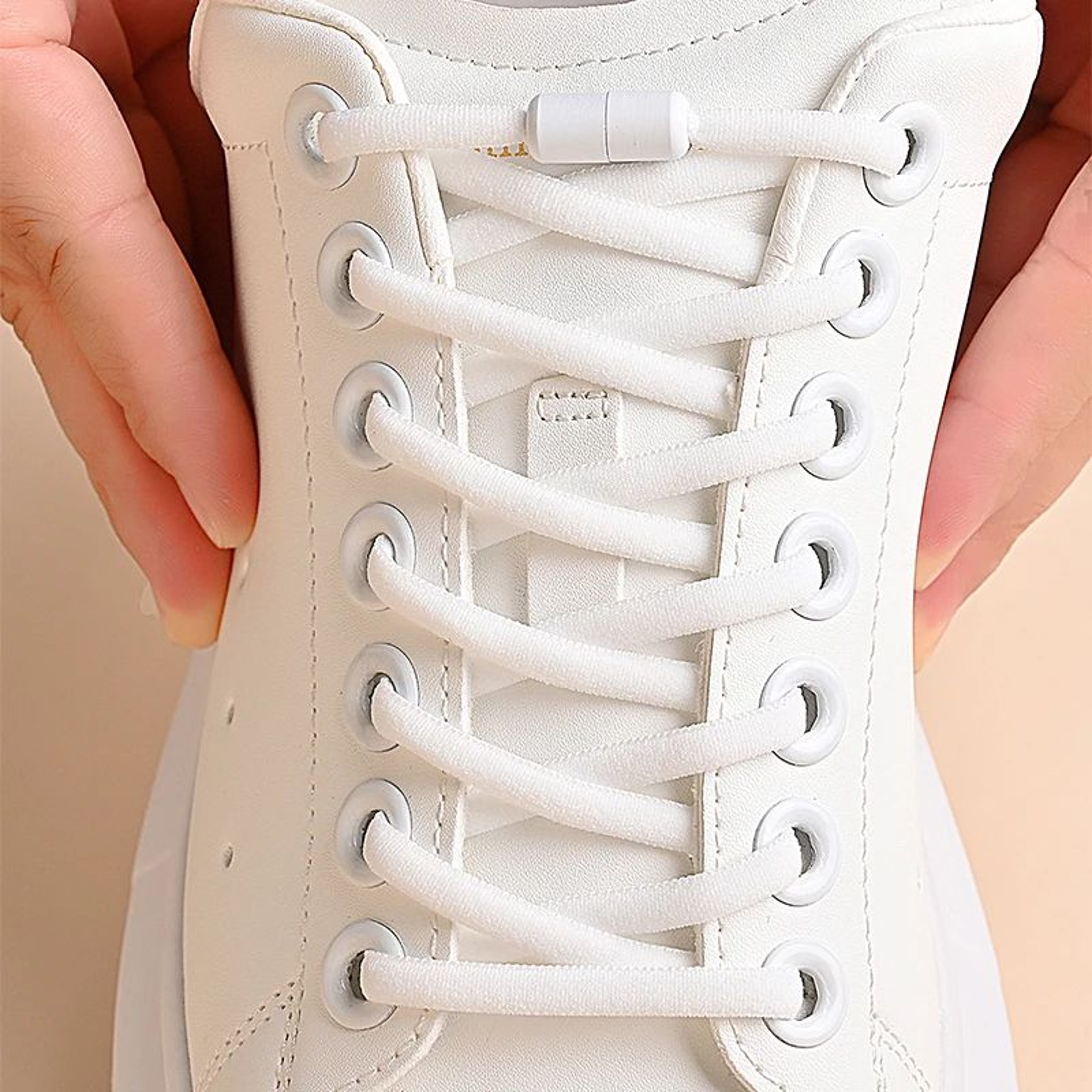 Elastic No Tie Shoelaces With Metal Lock 0