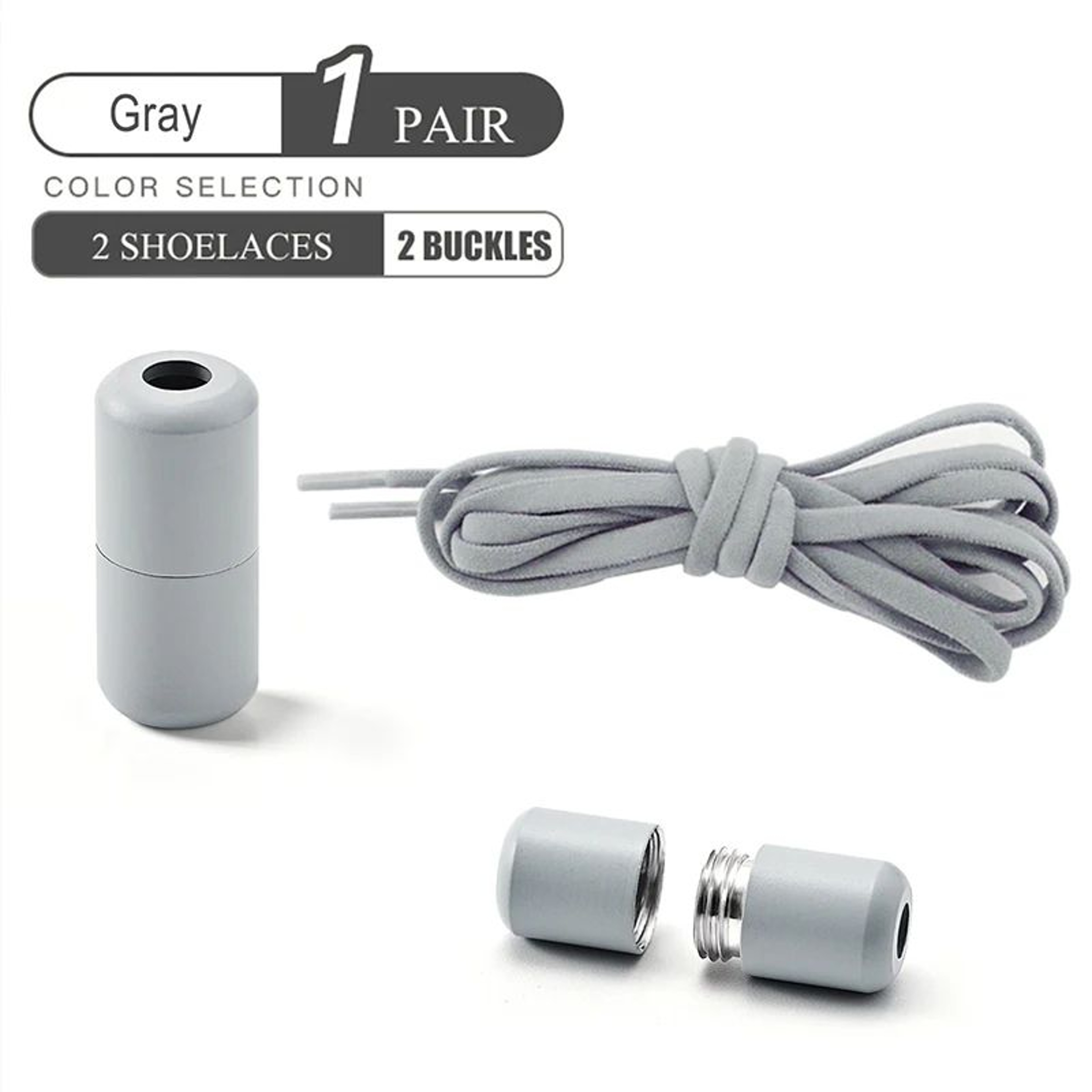 Elastic No Tie Shoelaces With Metal Lock 9