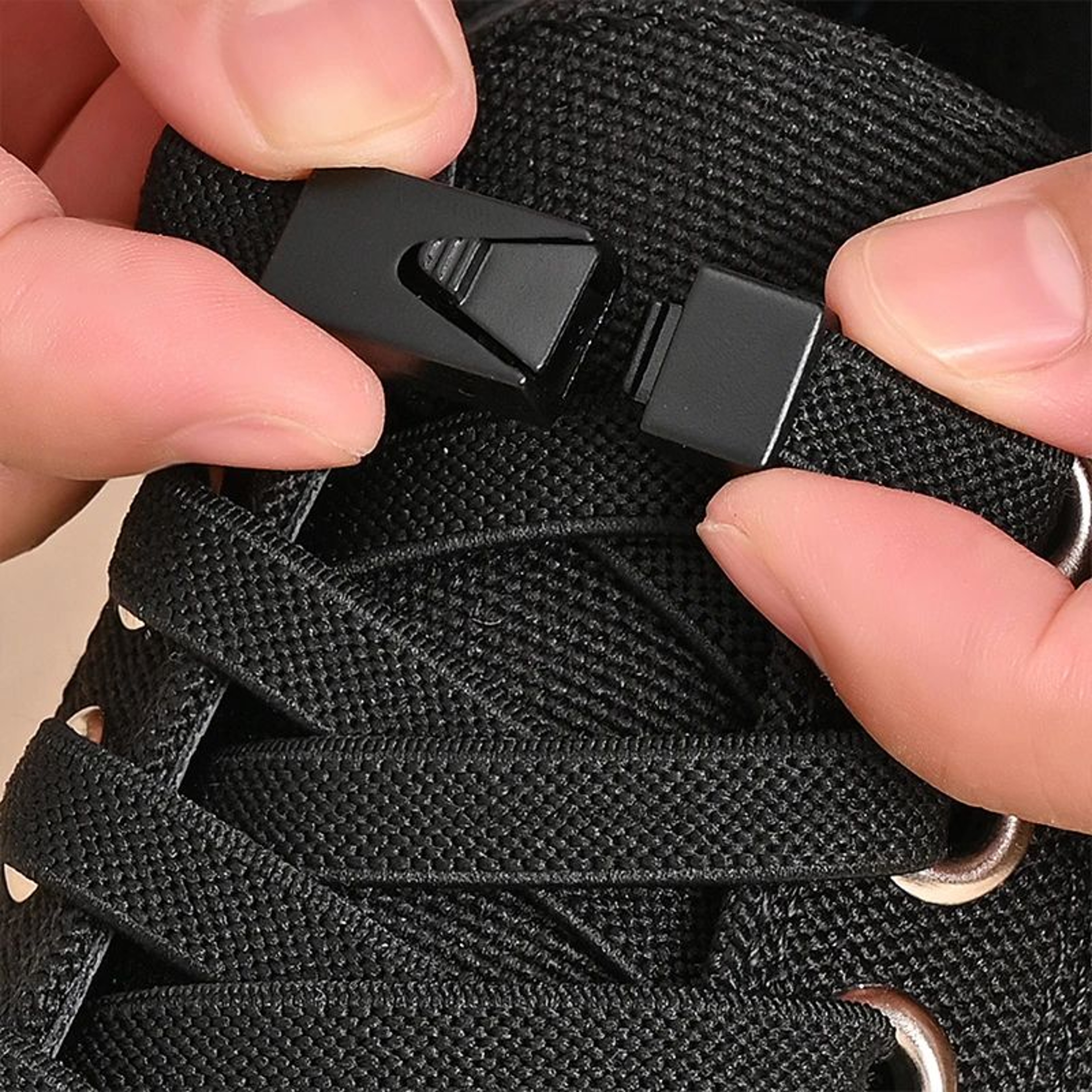 Press Lock No Tie Elastic Shoelaces 0